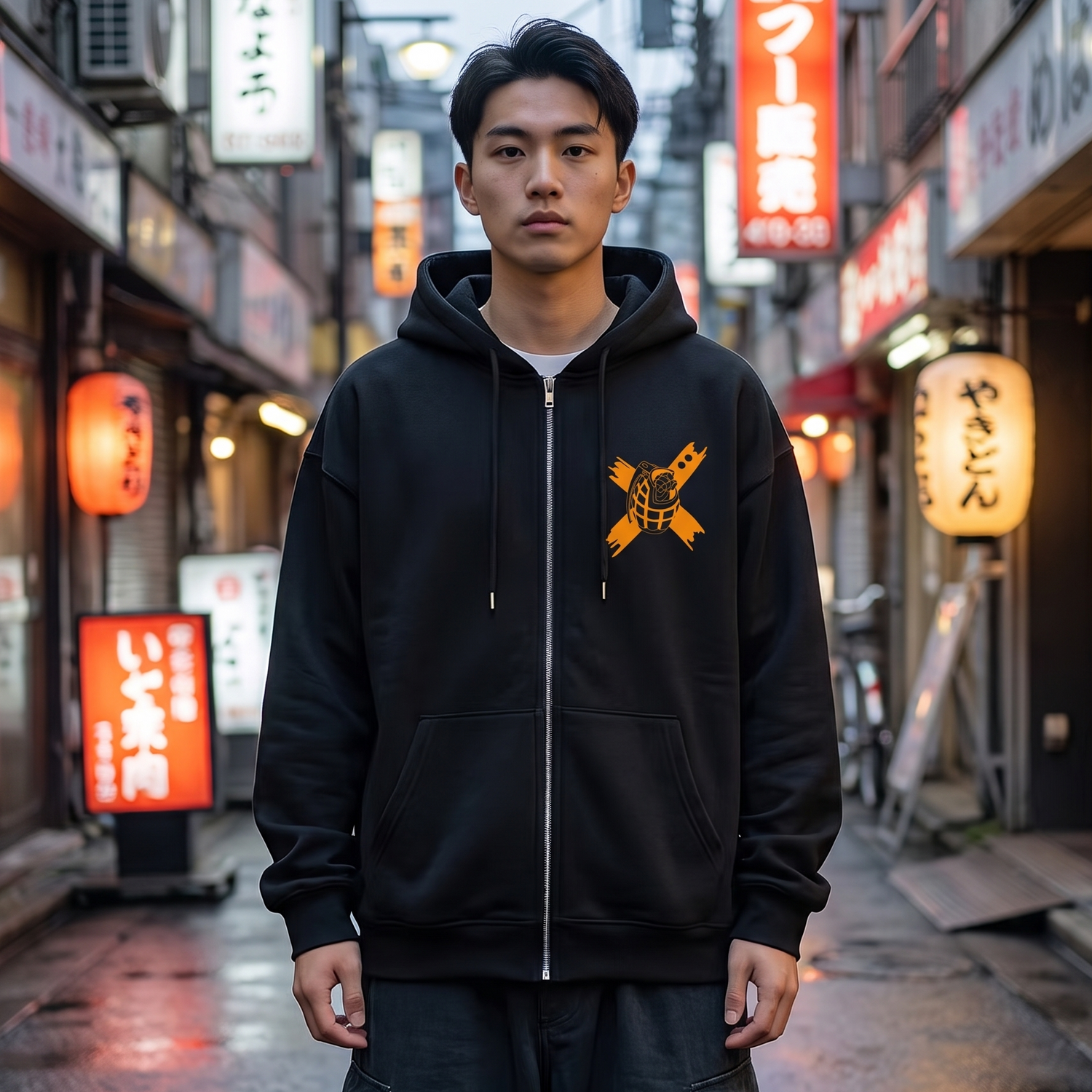 Japanese Anime Zip Up Hoodie