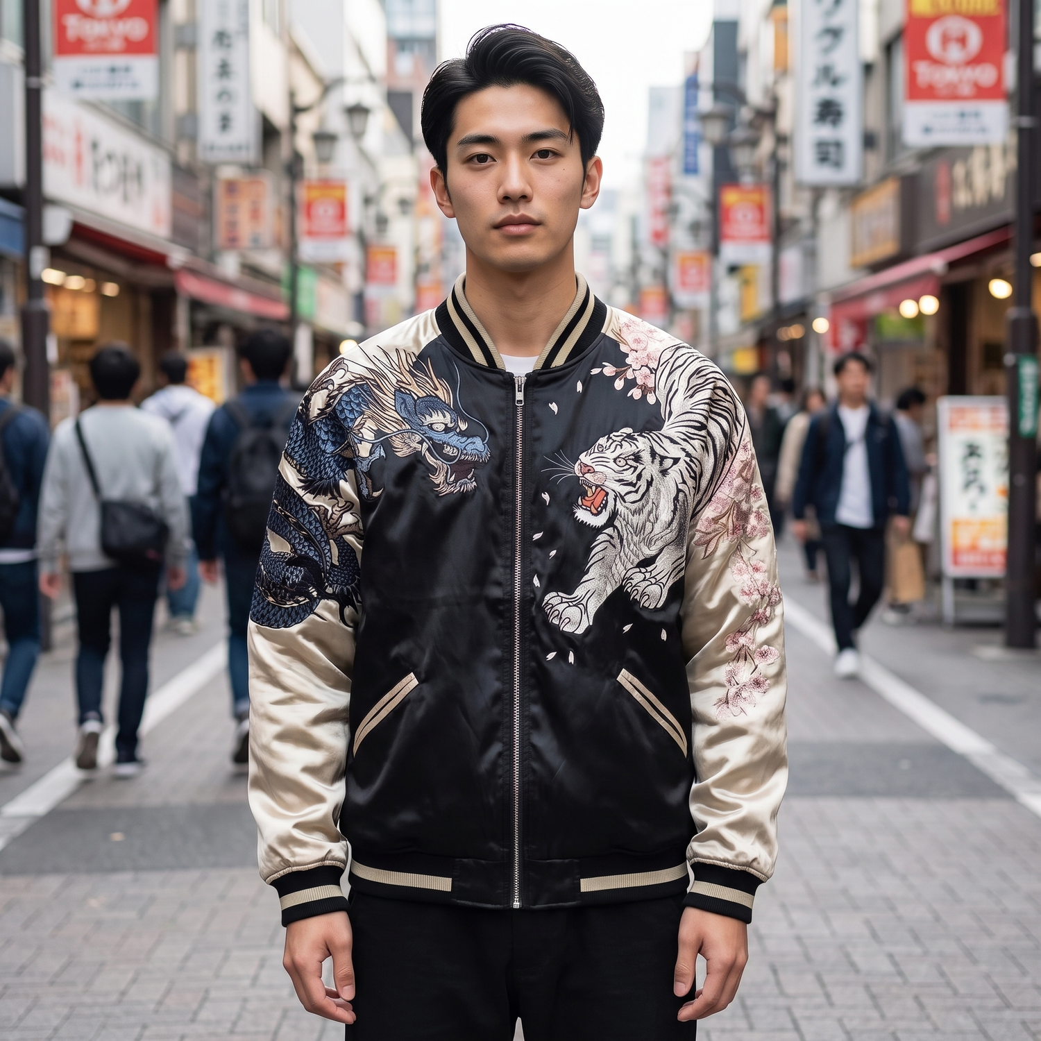 Mens Streetwear Japanese Jacket