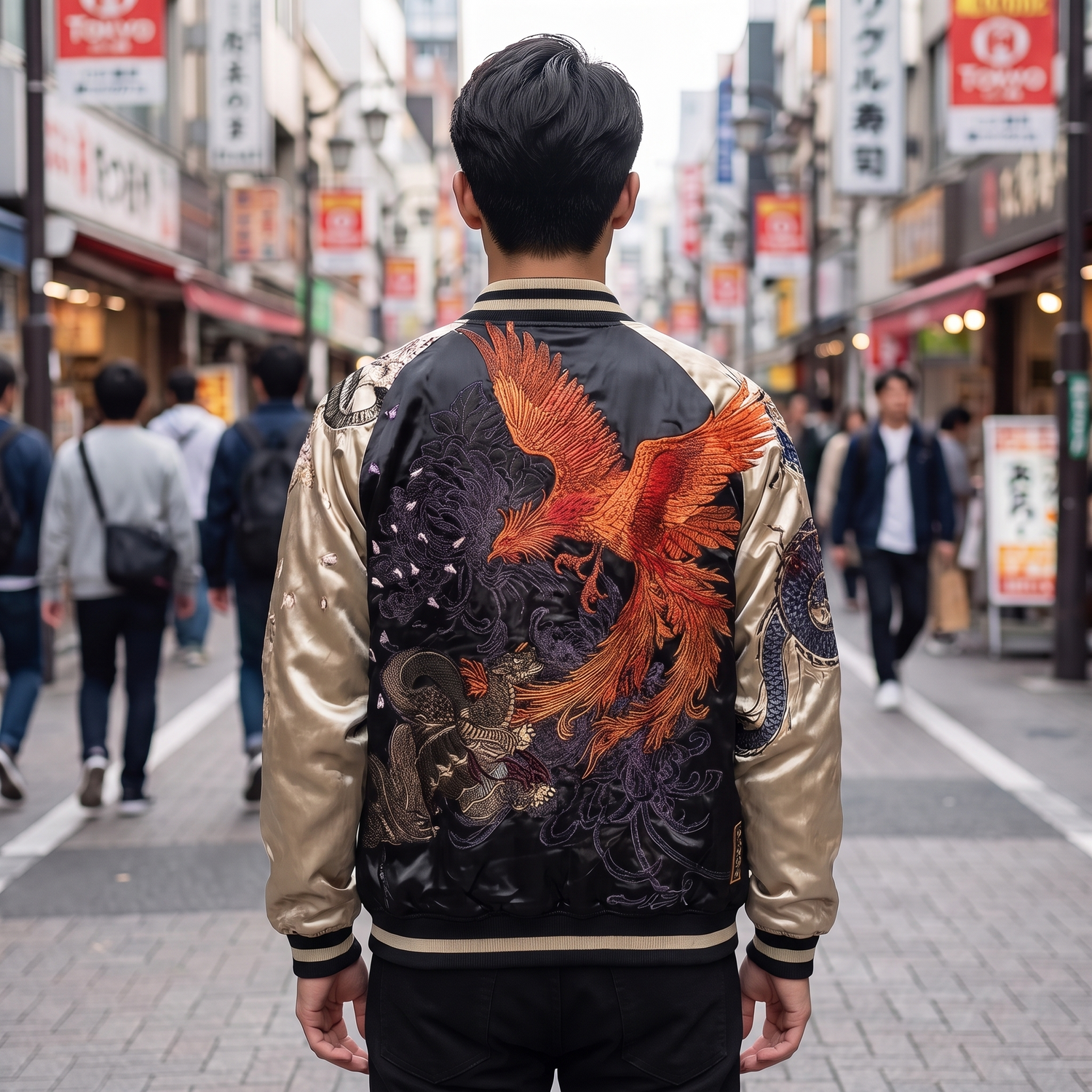 Mens Streetwear Japanese Jacket