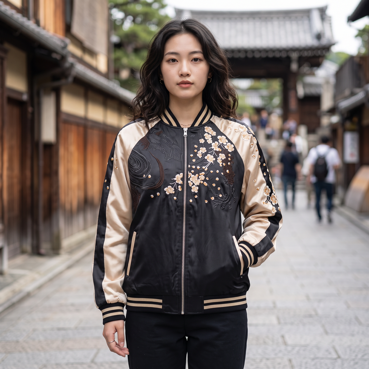 Lion Embroidered Japanese Jacket