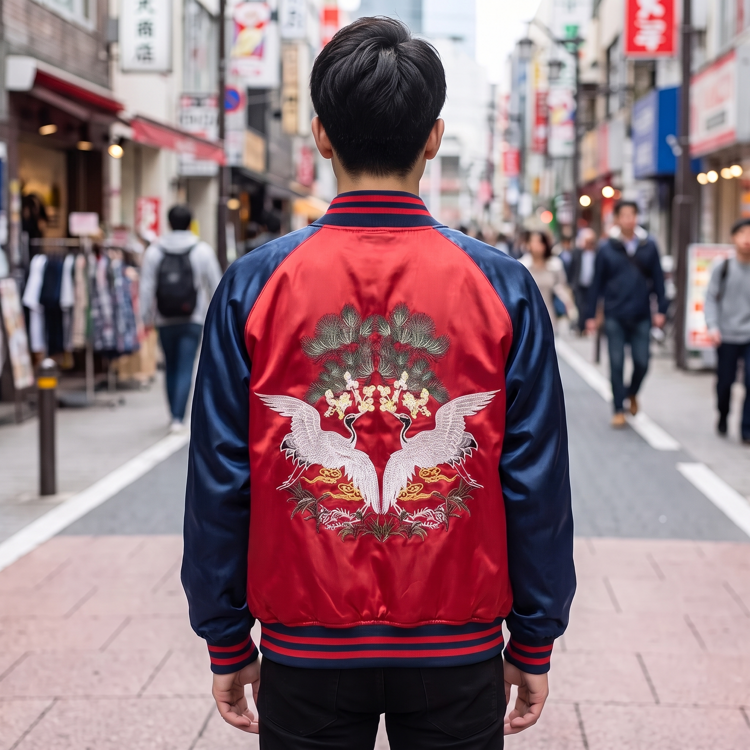 Japanese Embroidered Bomber Jacket