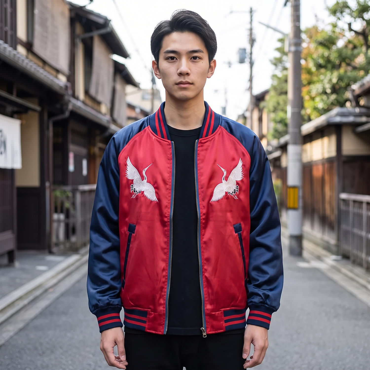 Japanese Embroidered Bomber Jacket