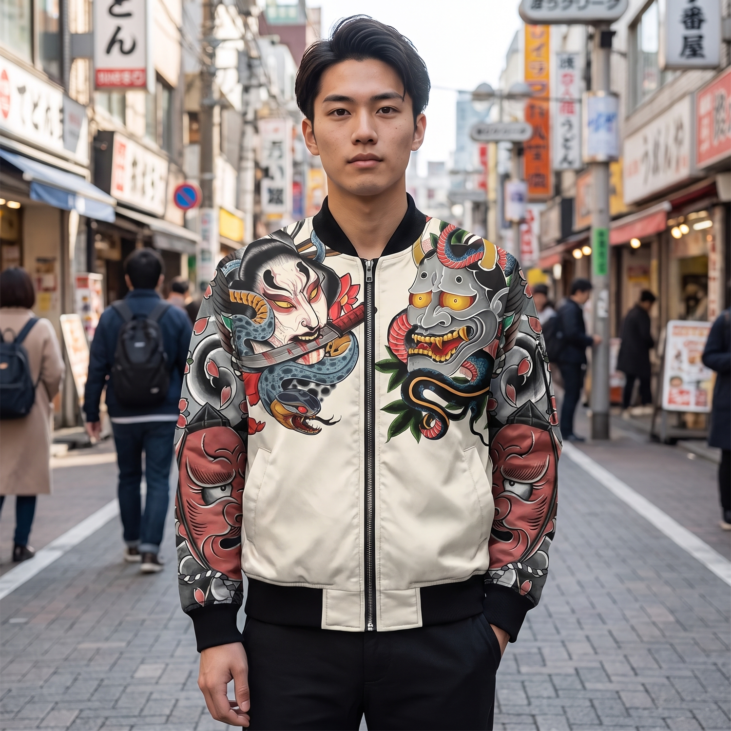 Japanese Tattoo Bomber Jacket