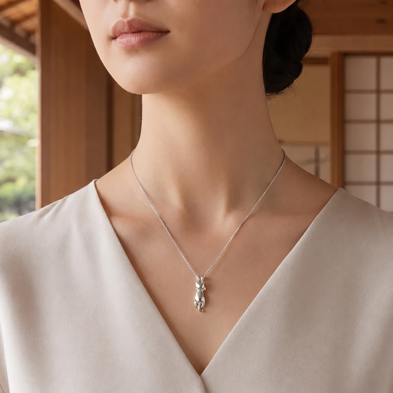 Japanese Cat Necklace