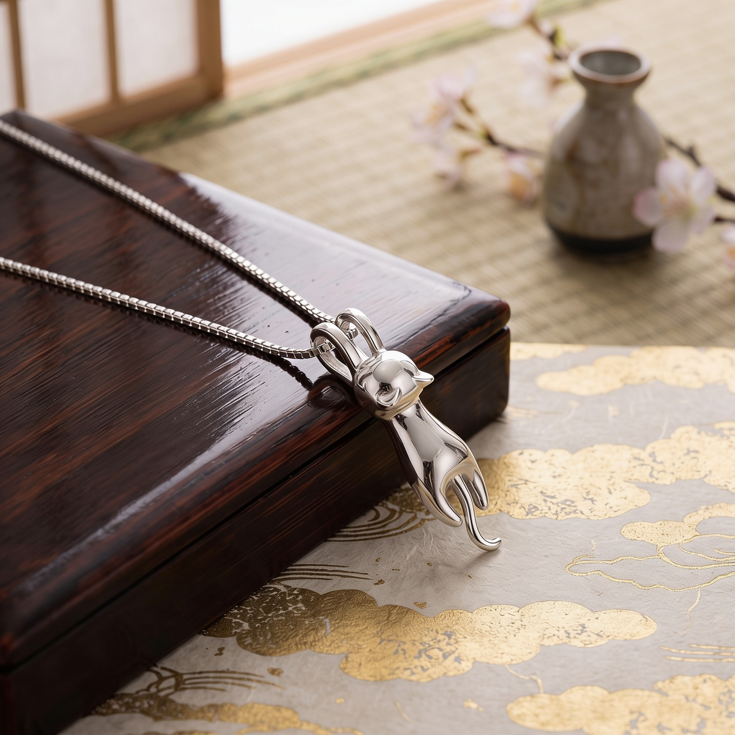 Japanese Cat Necklace