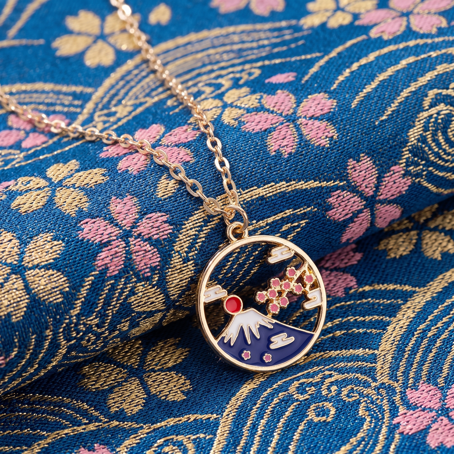 Japanese Mount Fuji Necklace