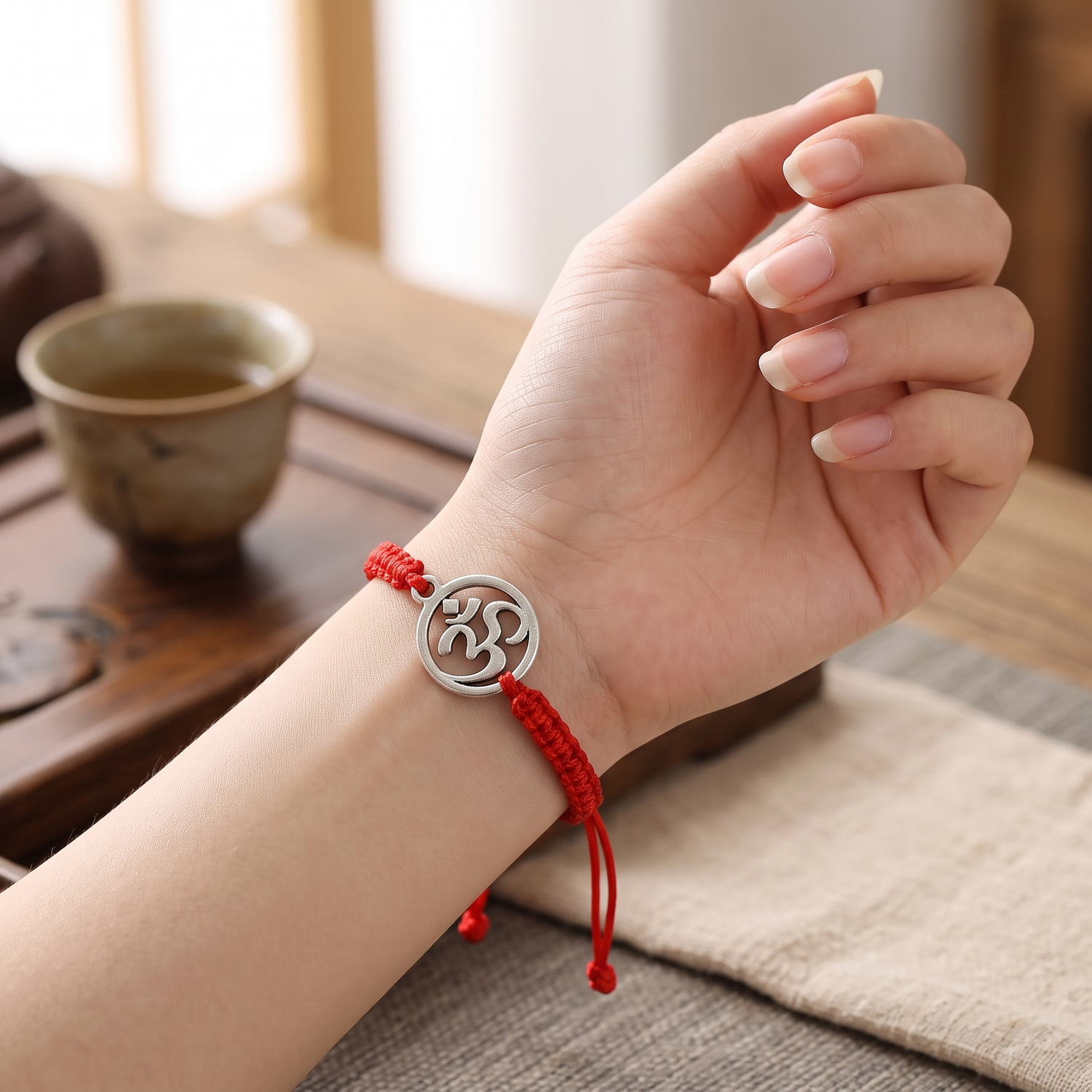 Japanese OM Symbol Handmade Bracelet
