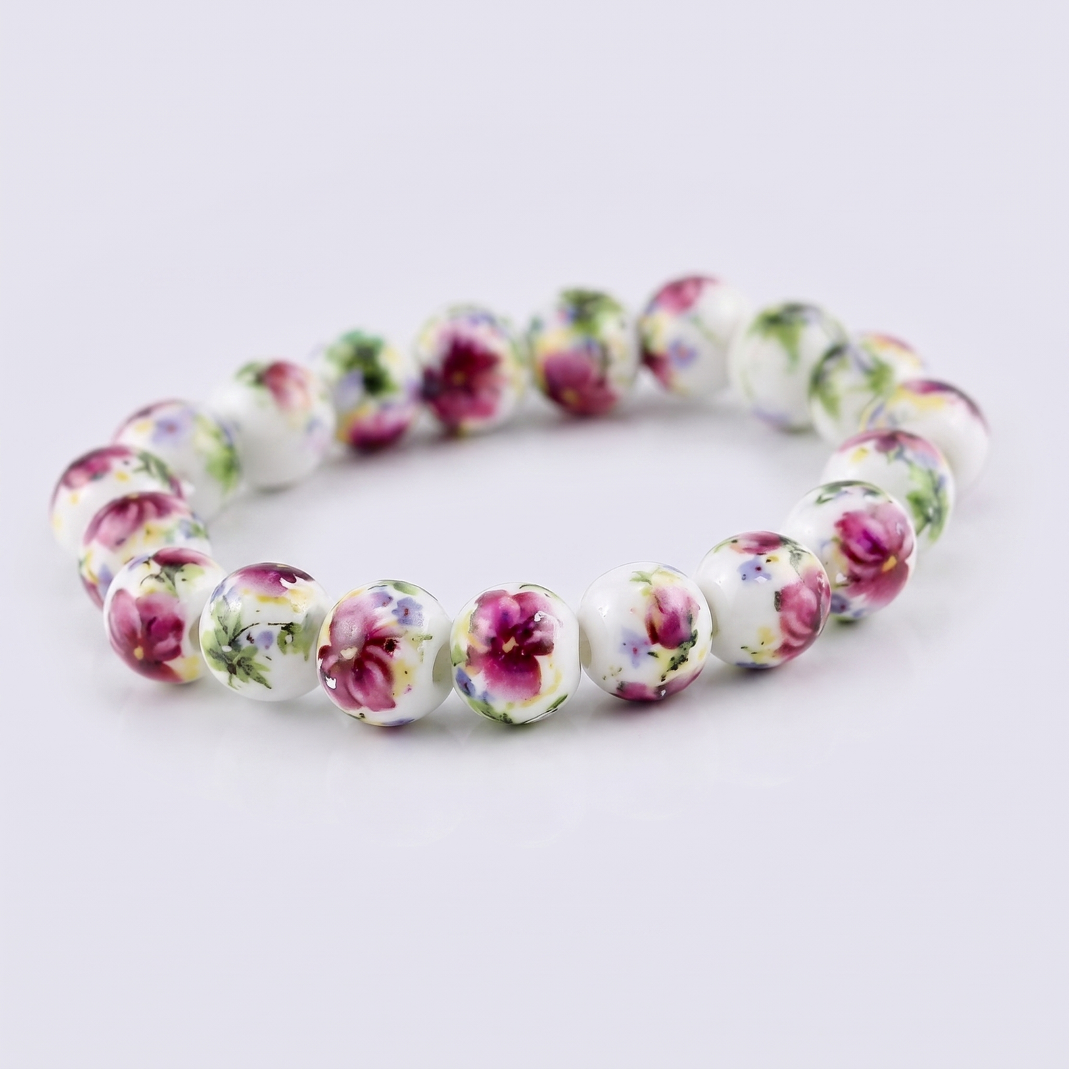 Japanese Floral Beads Bracelet