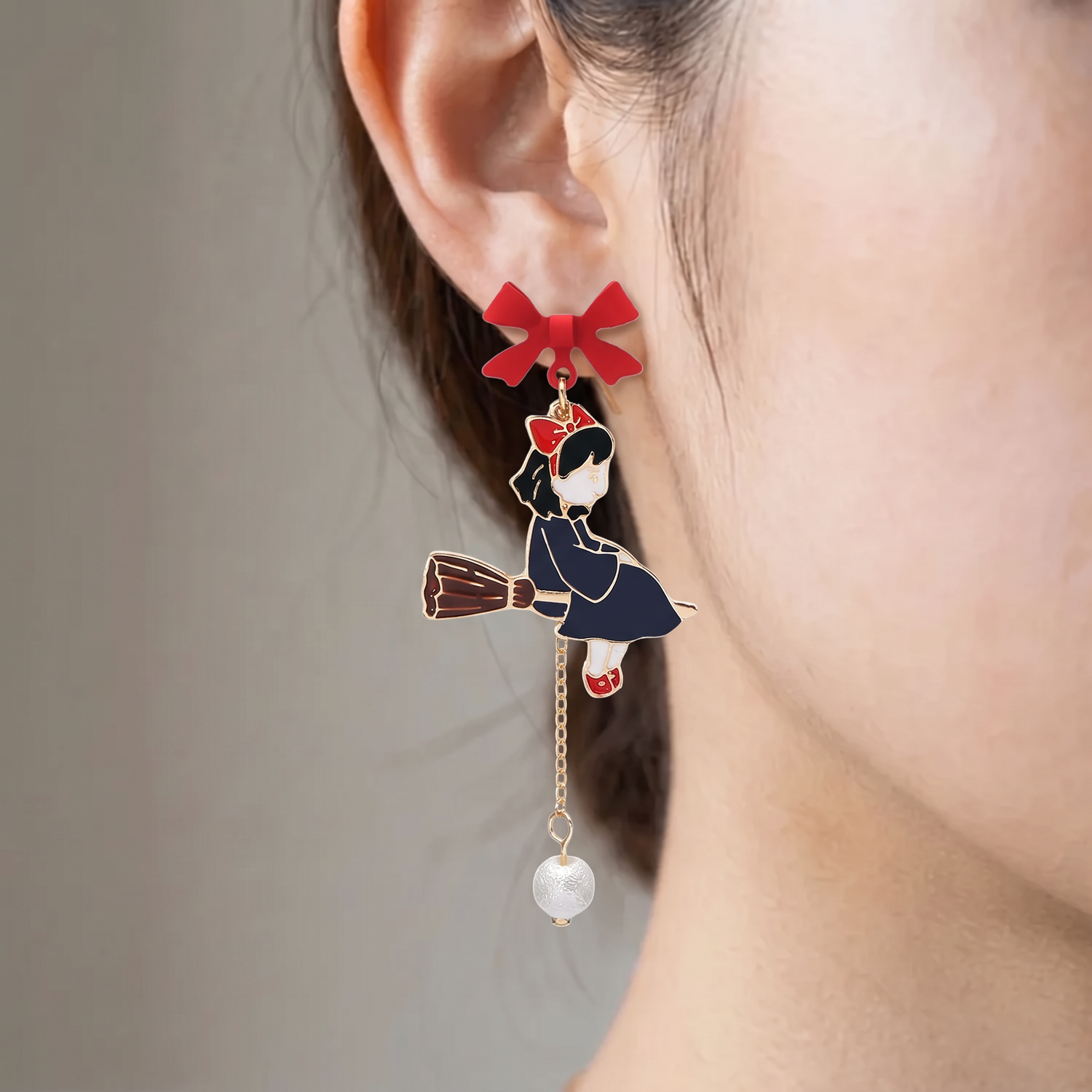 Asymmetrical Japanese Earrings