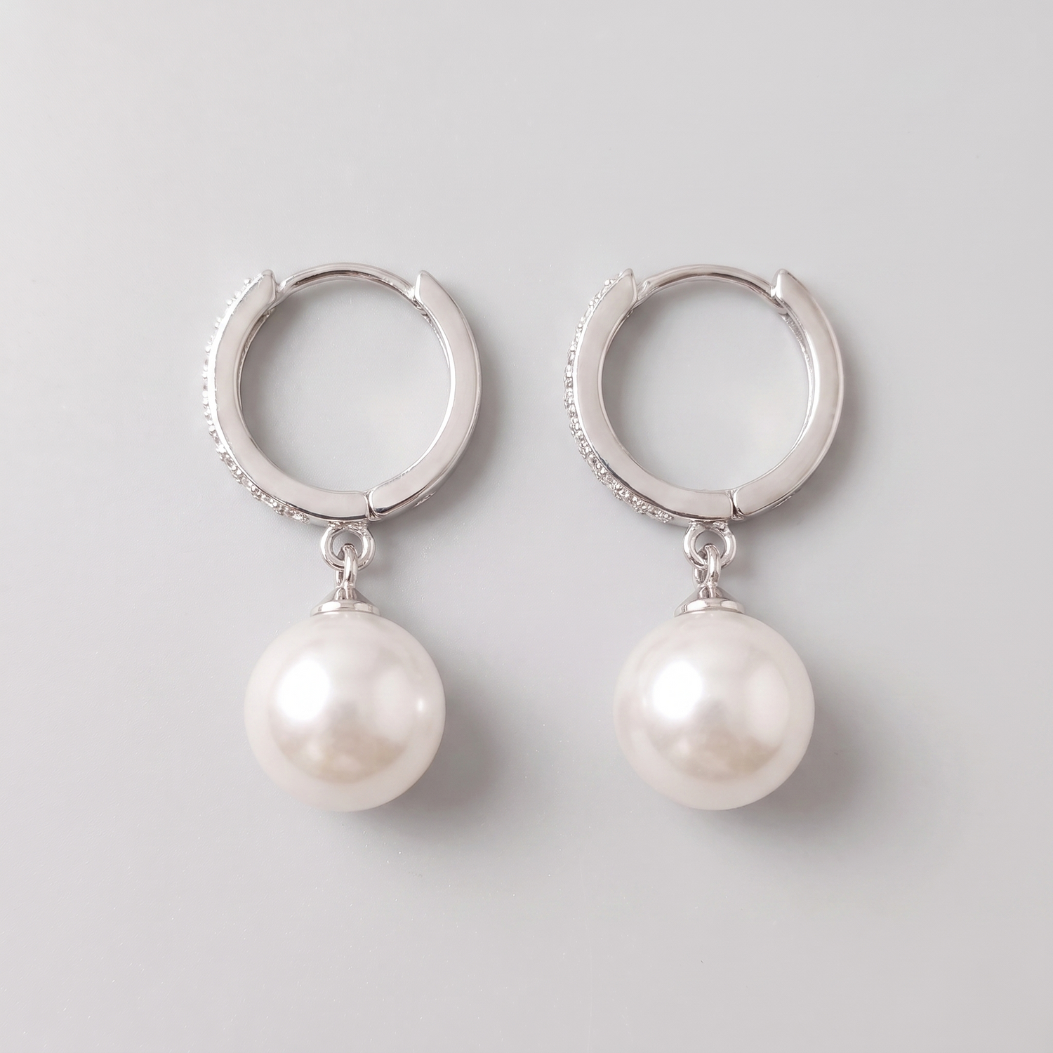 Japanese Silver Pearl Earrings