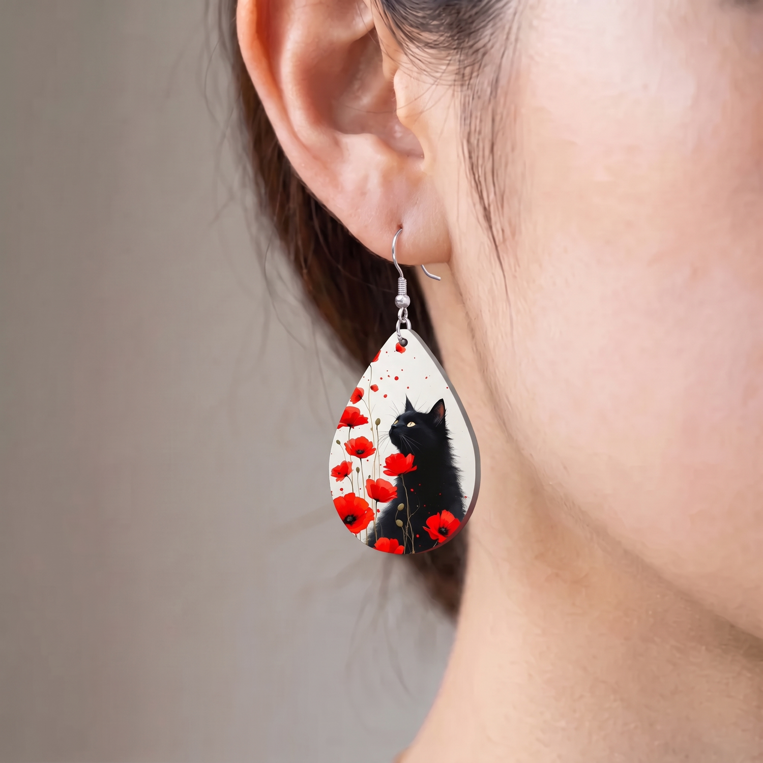 Japanese Cat Earrings