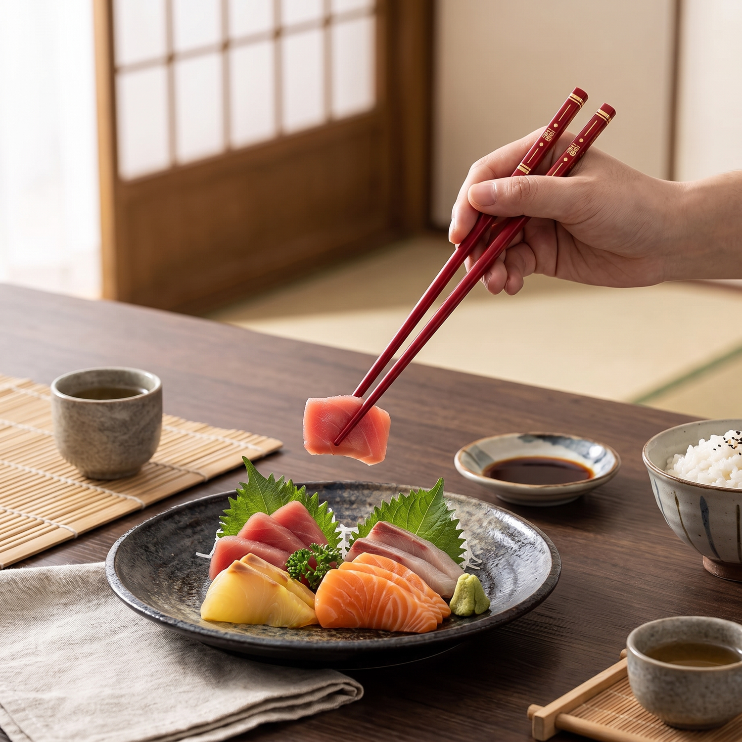 Red Asian Dining Chopsticks