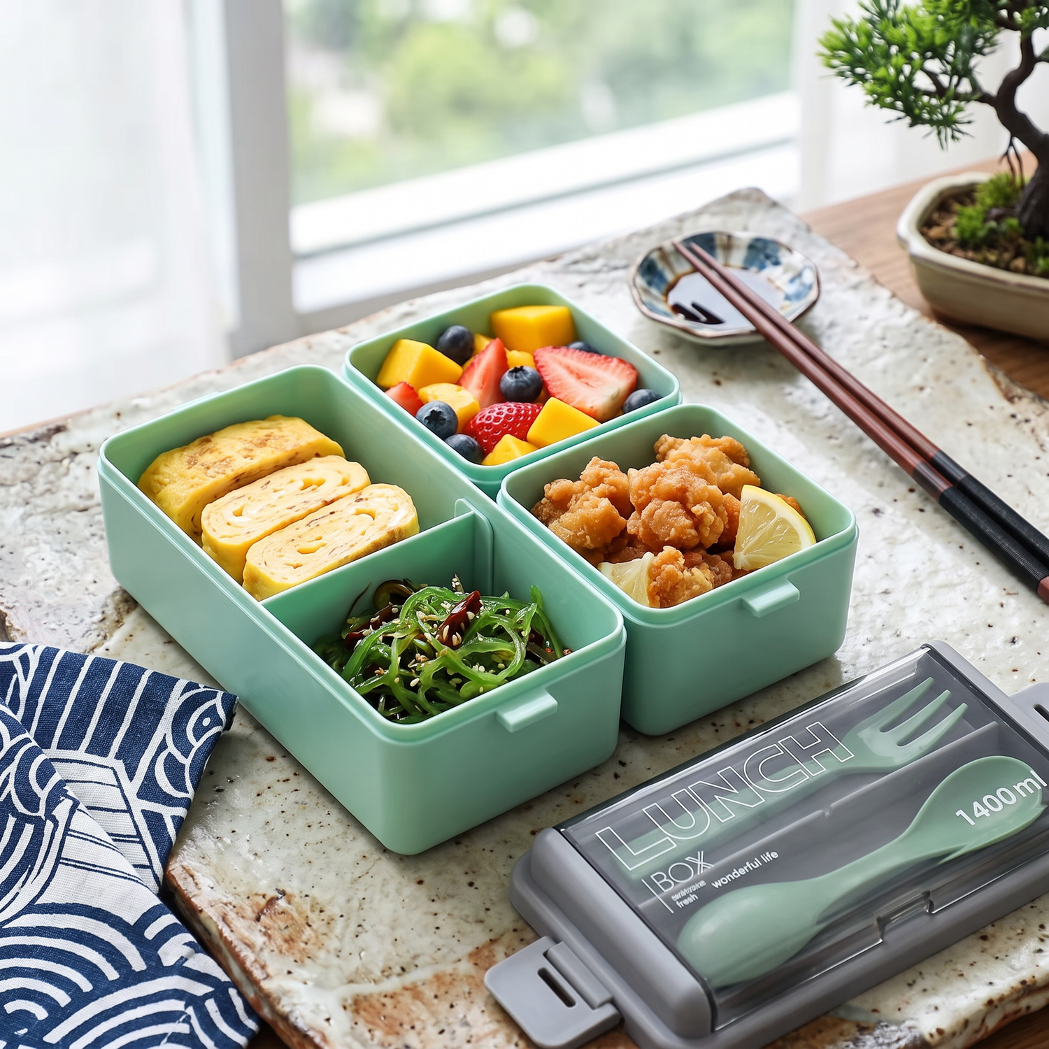 Double Layer Japanese Lunch Box