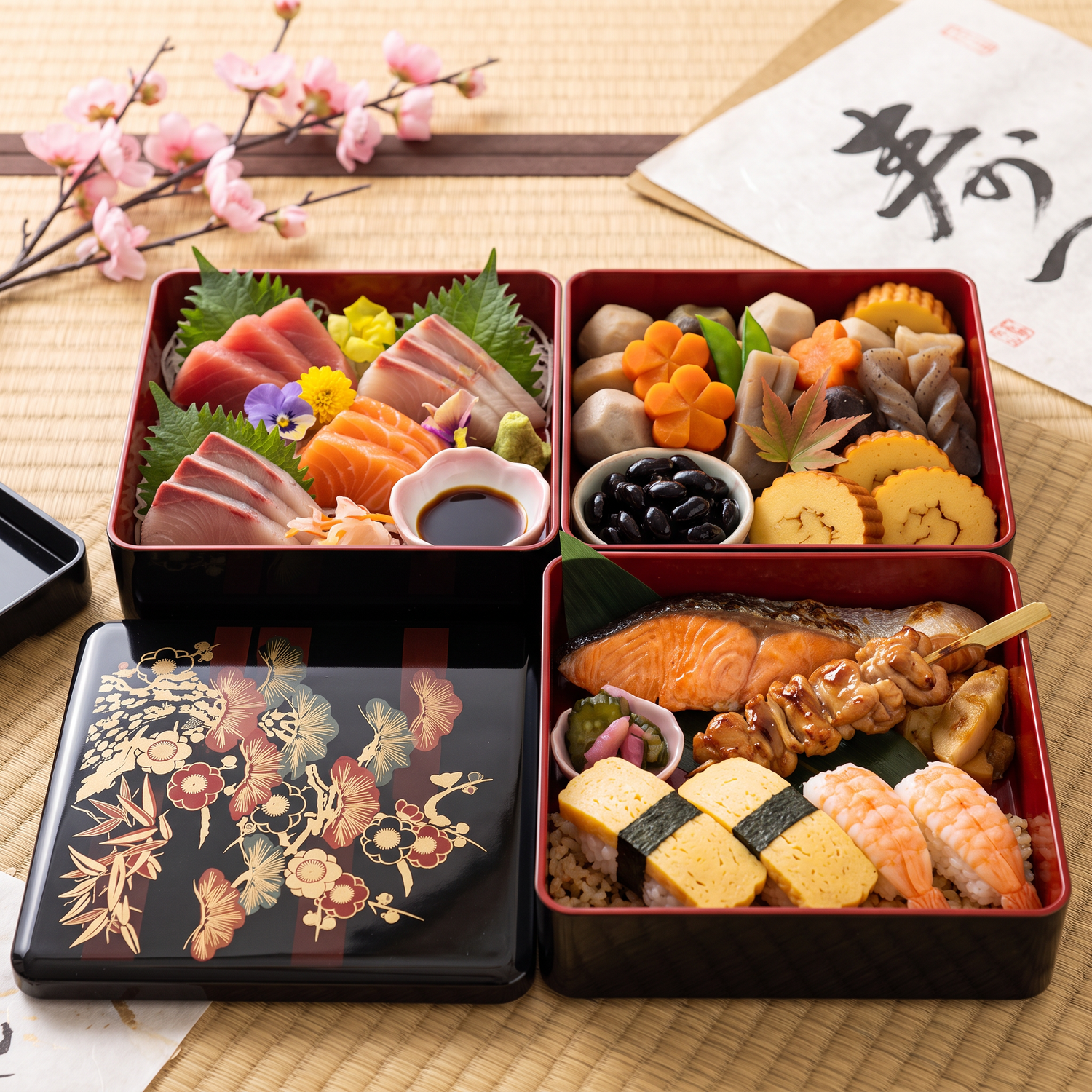Three Layers Japanese Lunch Box