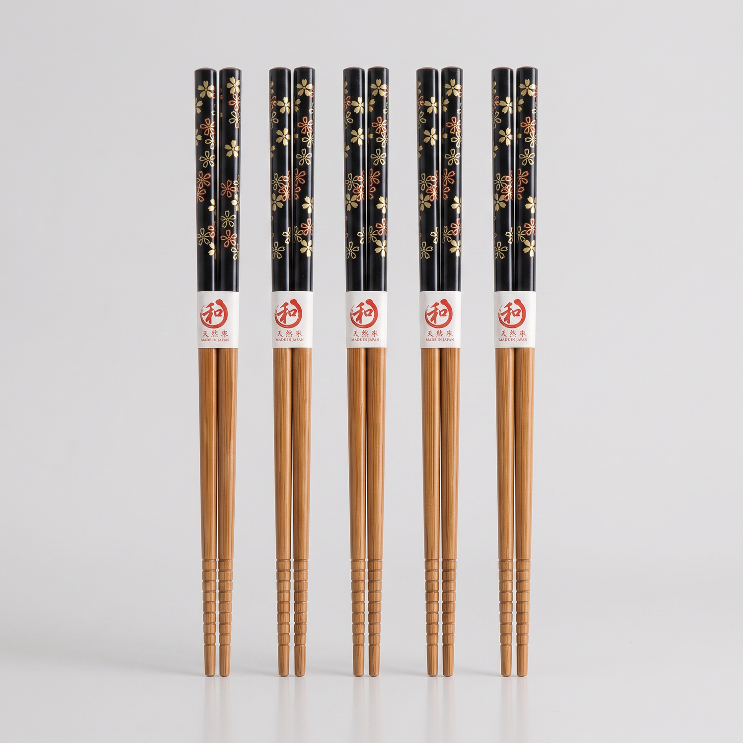 Japanese Black Floral Chopsticks