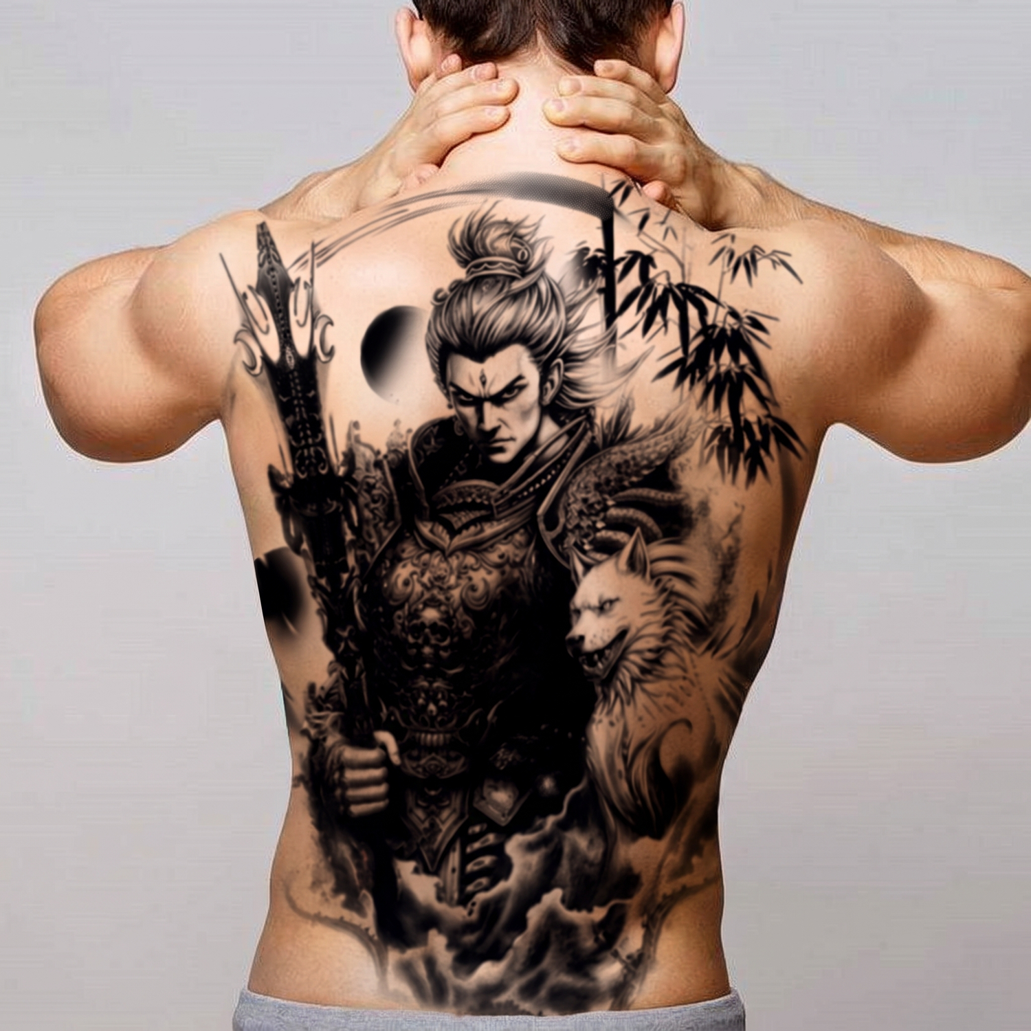 Japanese Samurai Tattoo Sticker