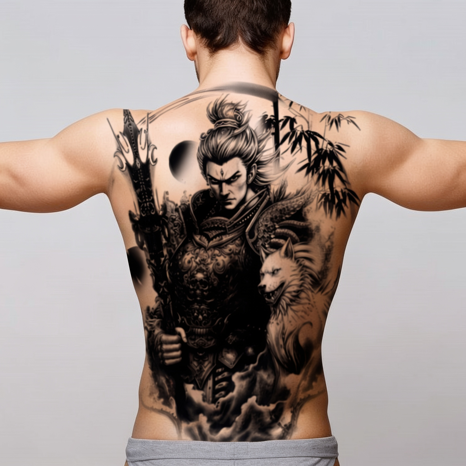 Japanese Samurai Tattoo Sticker