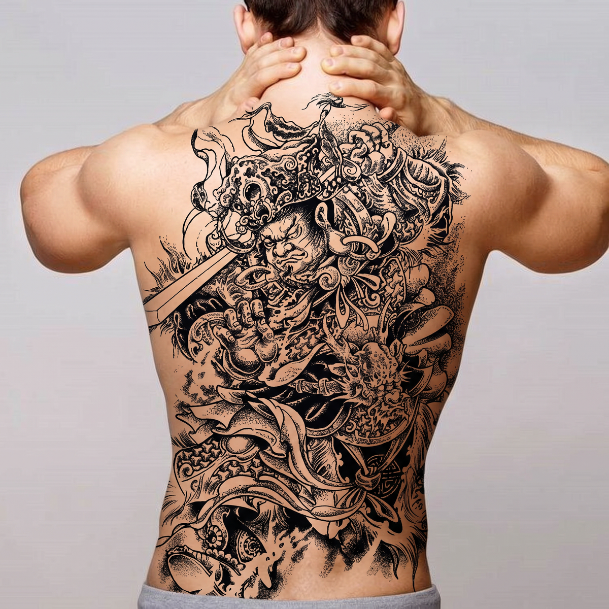 Temporary Japanese Mens Tattoo