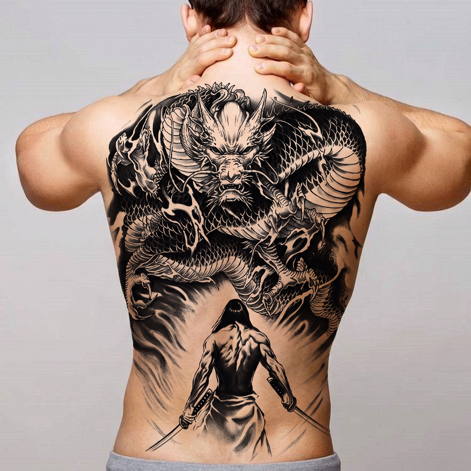 Japanese Temporary Mens Tattoo