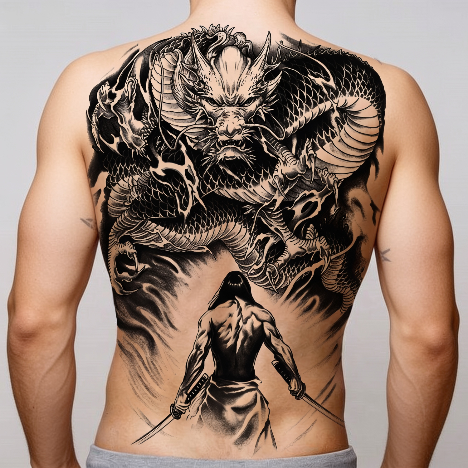 Japanese Temporary Mens Tattoo
