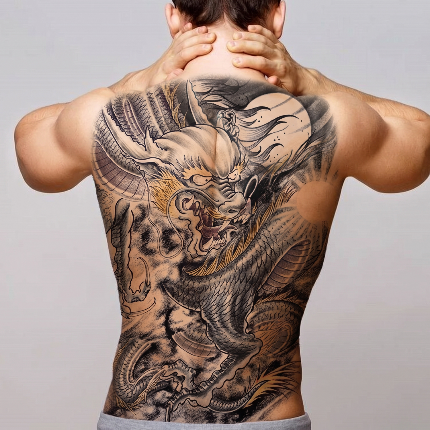 Japanese Guardian Lion Tattoo