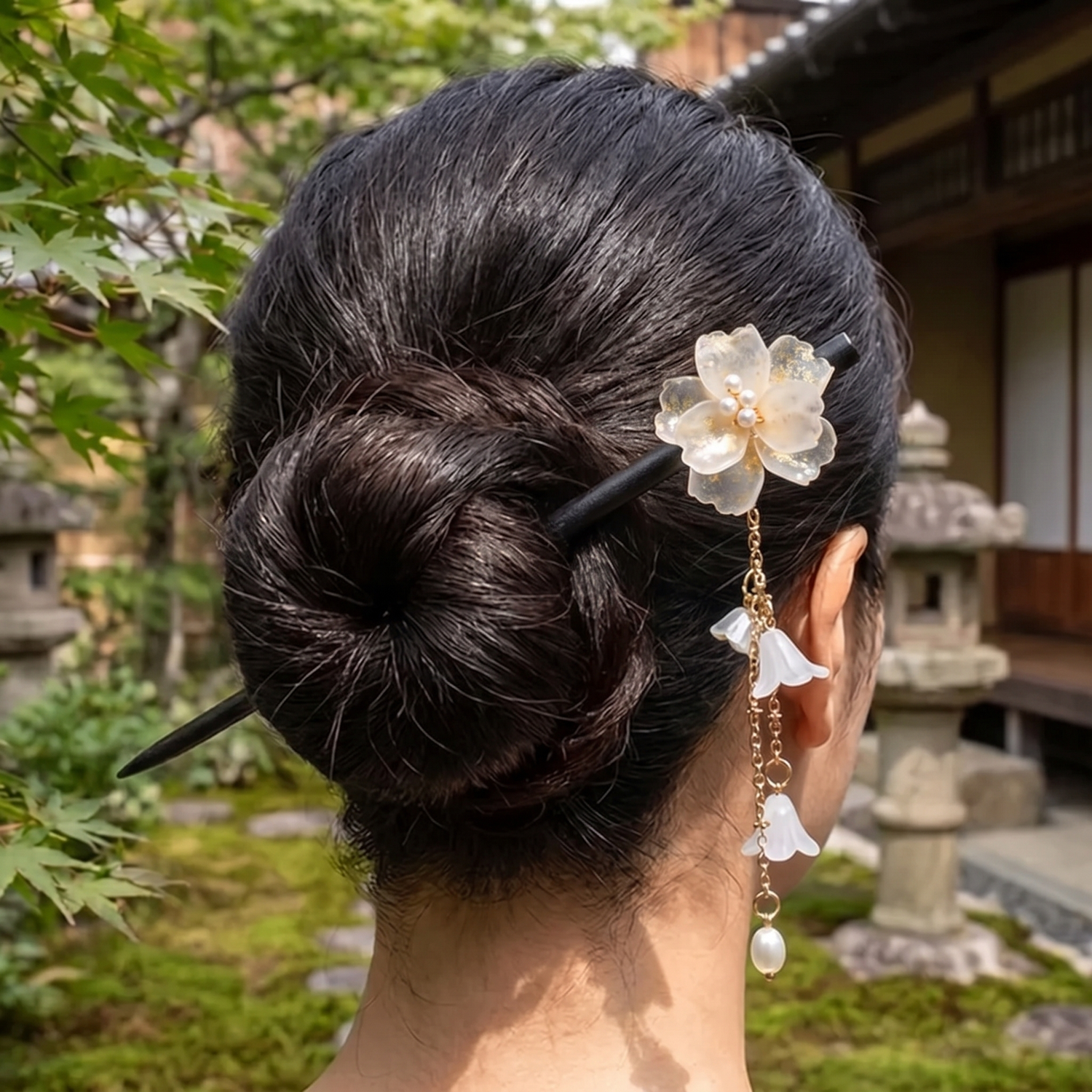Japanese Floral Kanzashi Hairpin