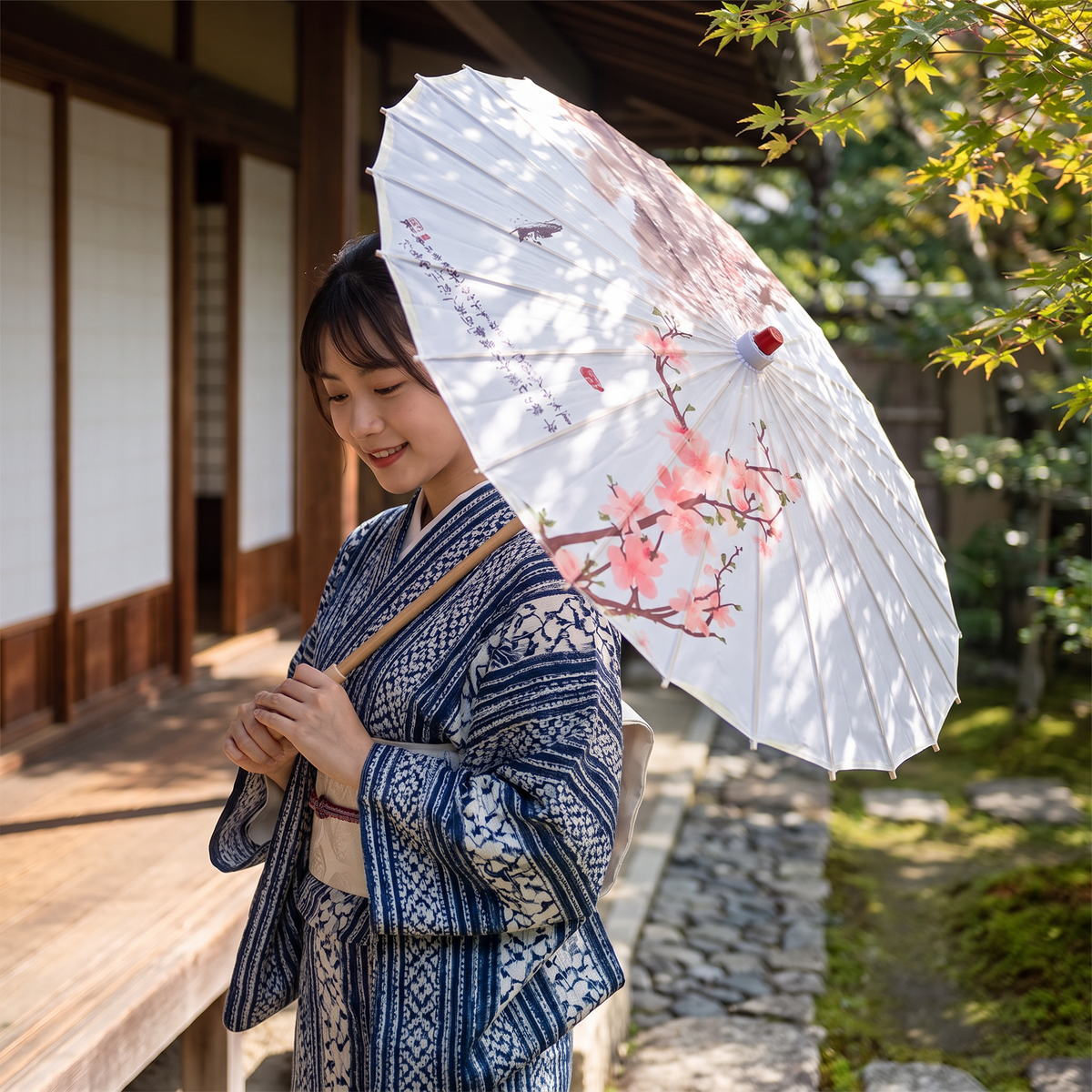 Chinese Cherry Blossom Parasol
