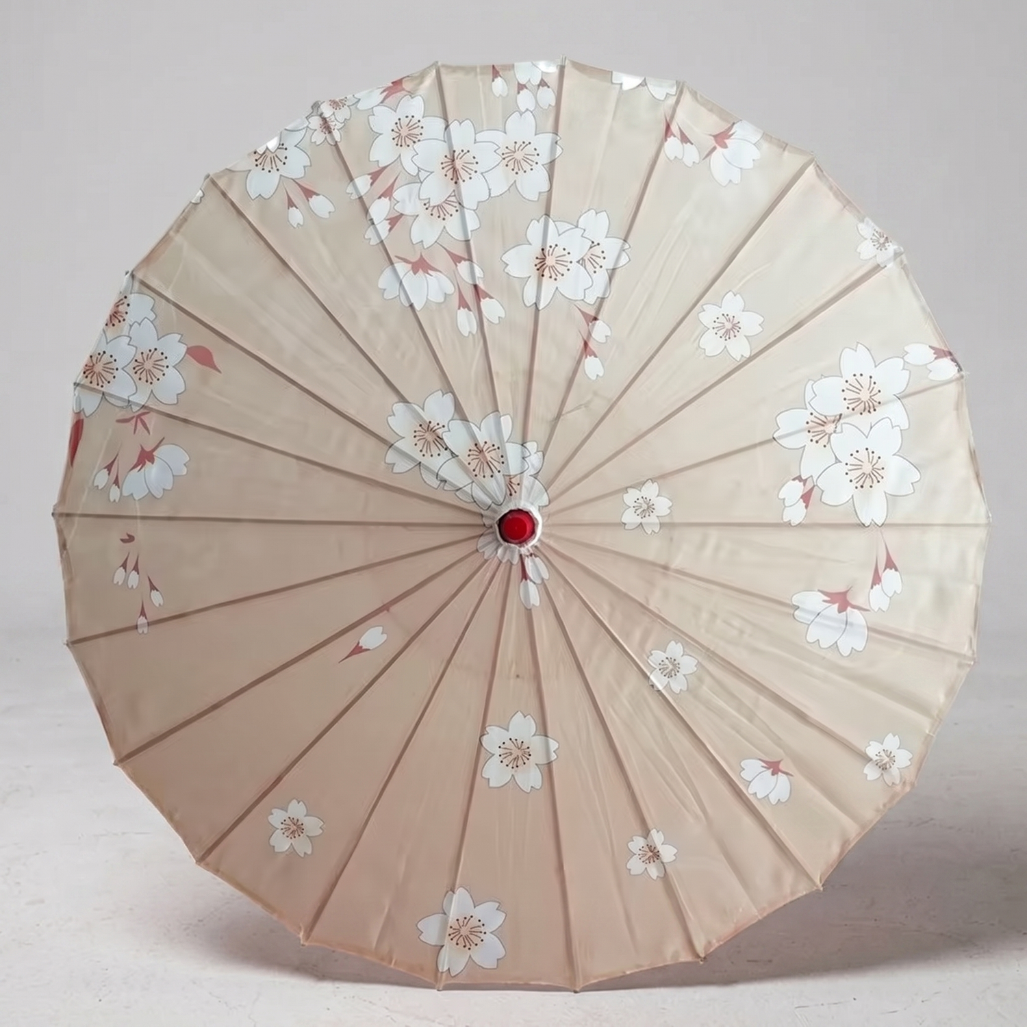 Traditional Beige Japanese Umbrella