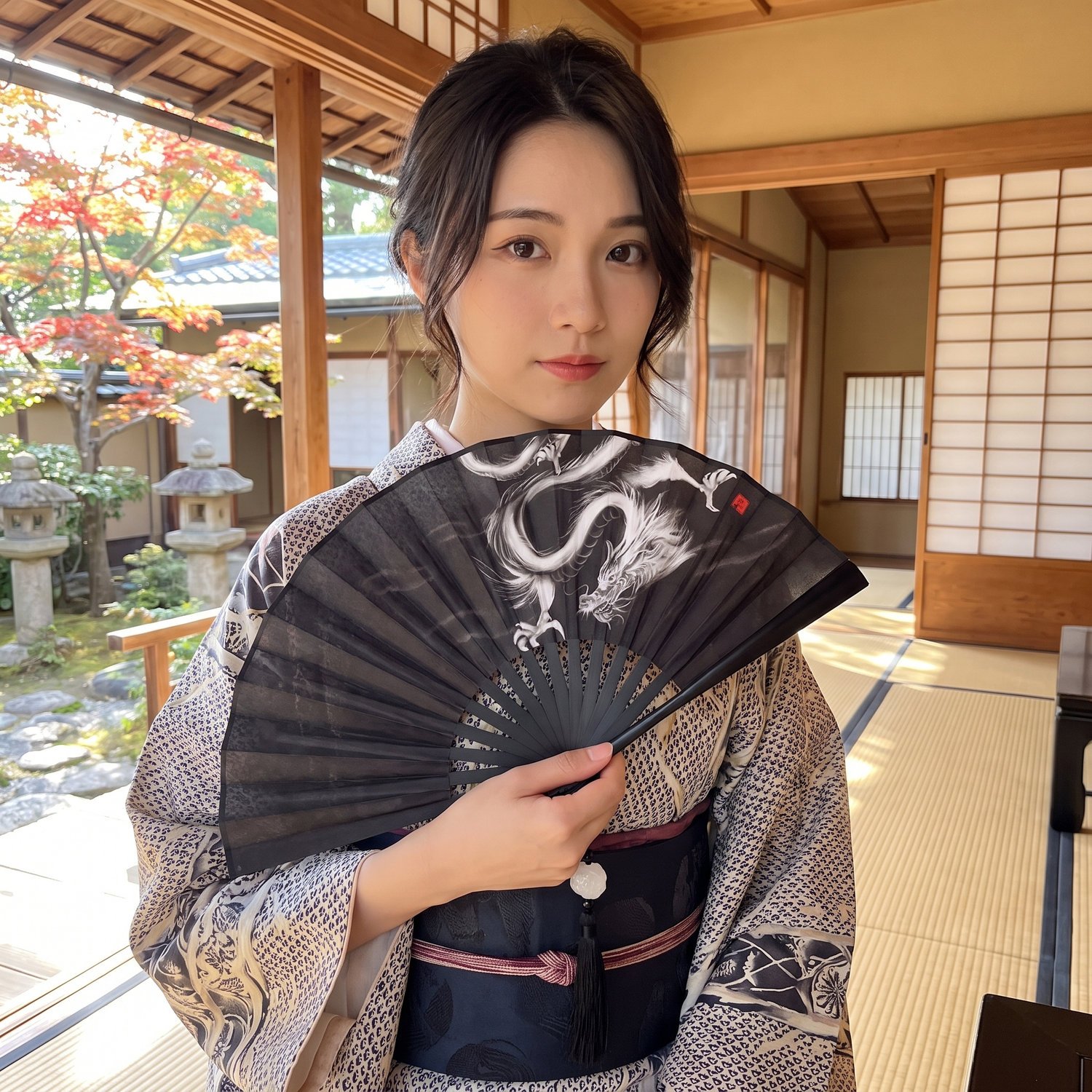 Japanese Style Foldable Hand Fan