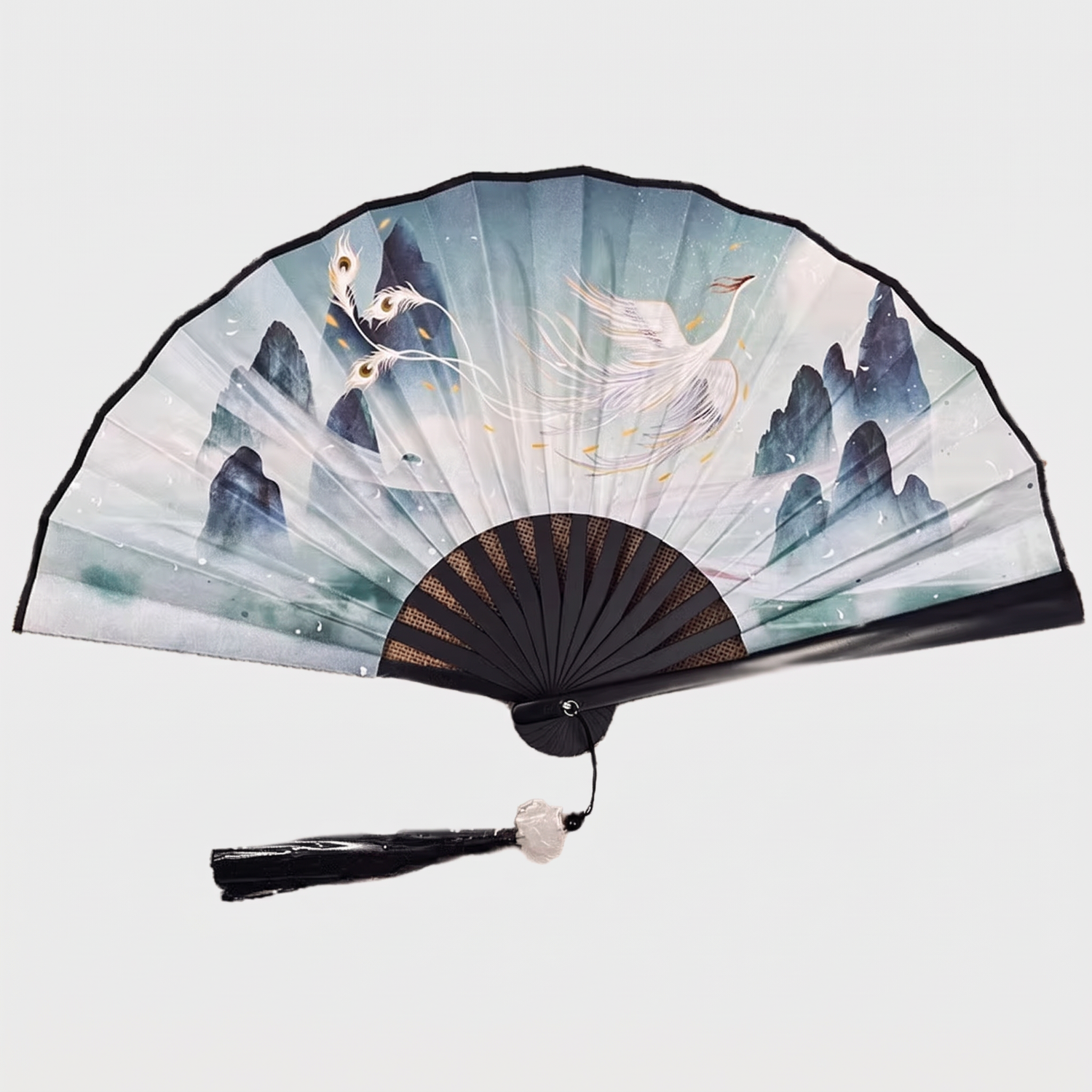 Phoenix Foldable Japanese Fan