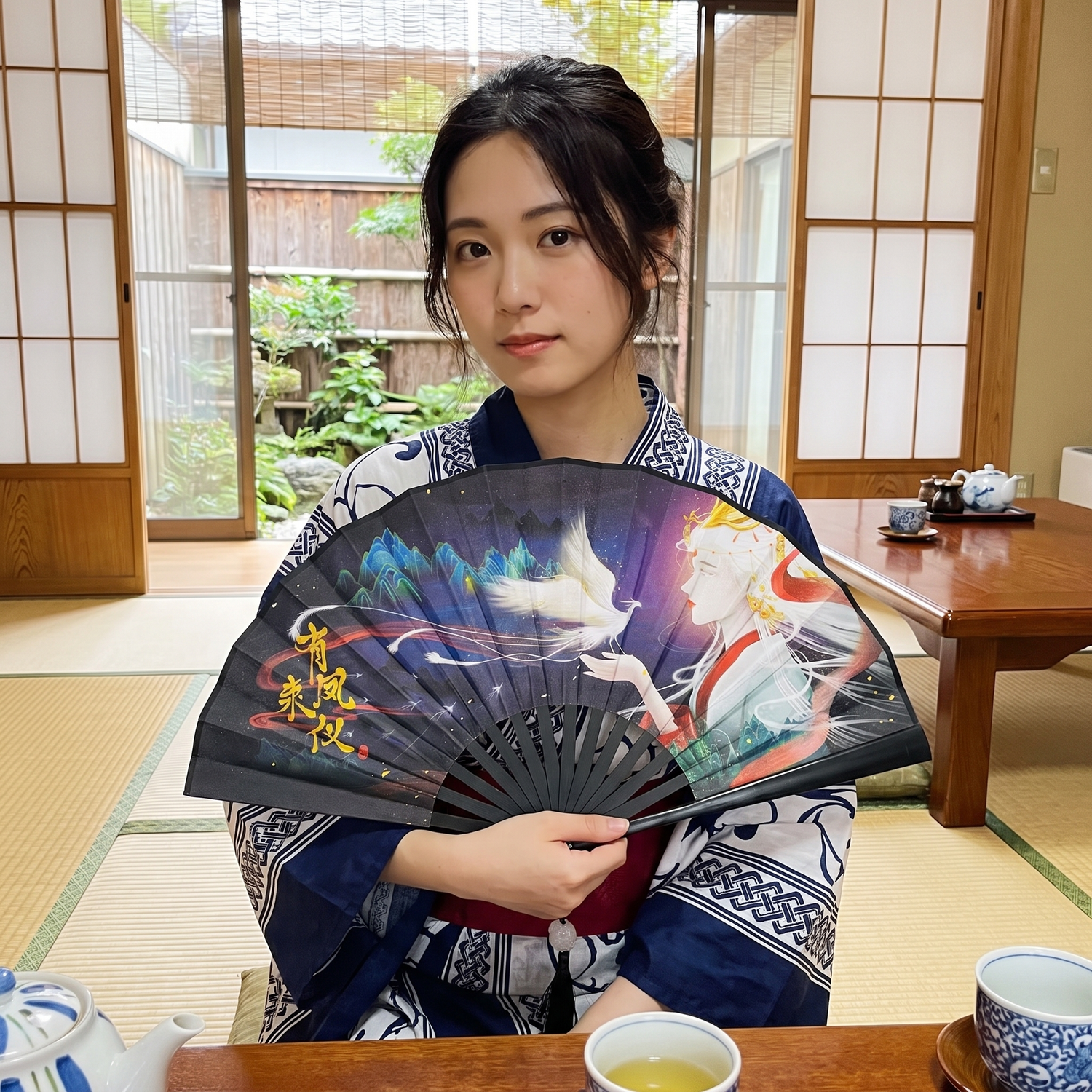 Japanese Style Hand Fan