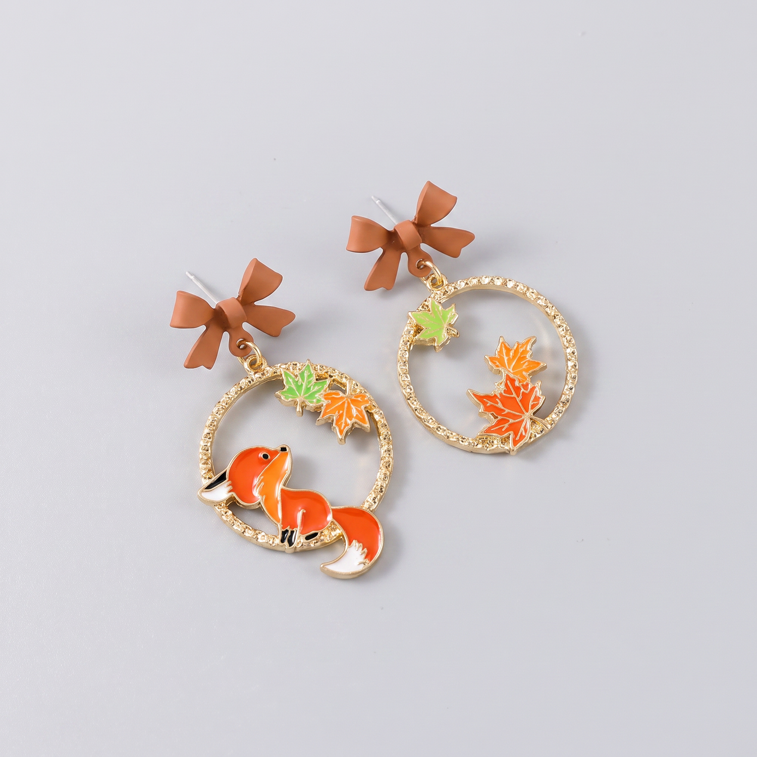 Japanese Cute Fox Earrings