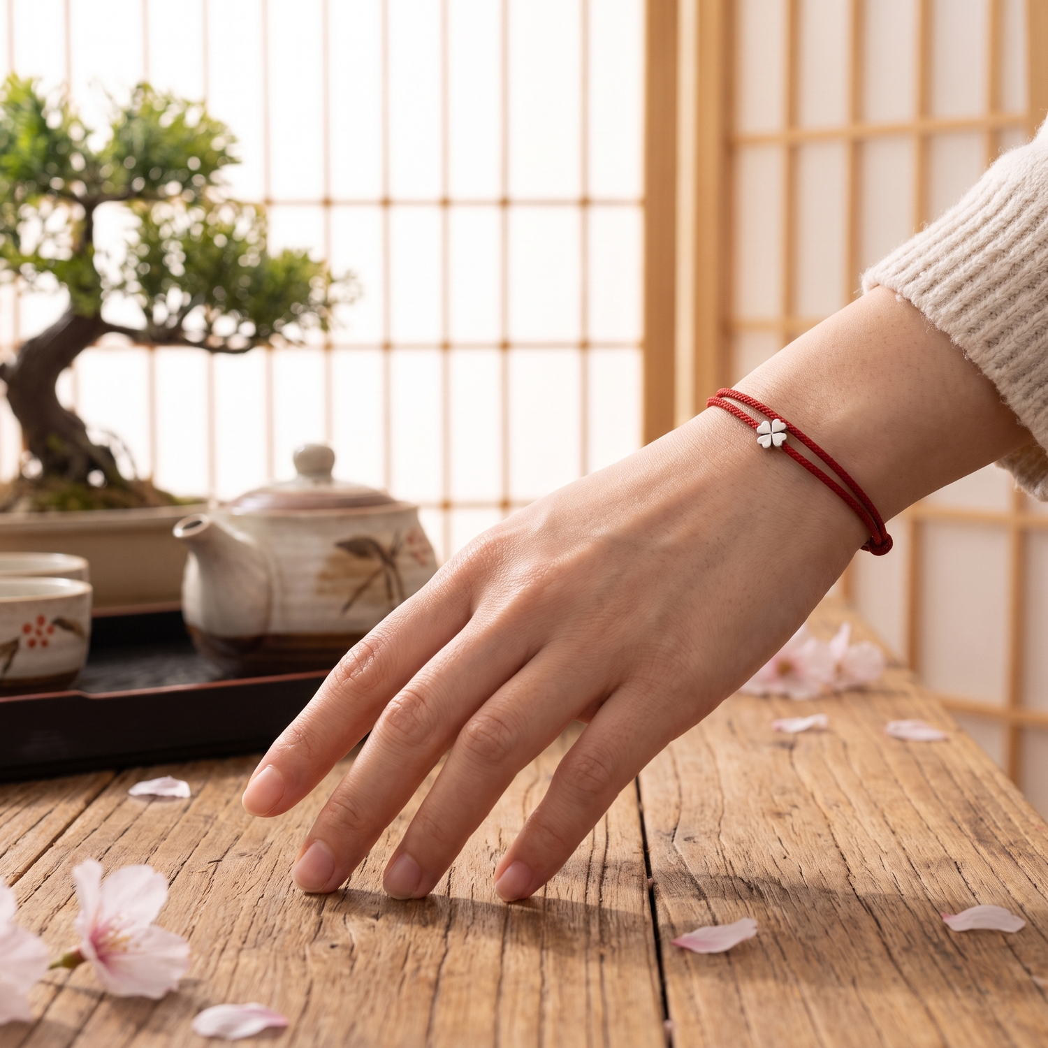 Japanese Lucky Red Bracelet