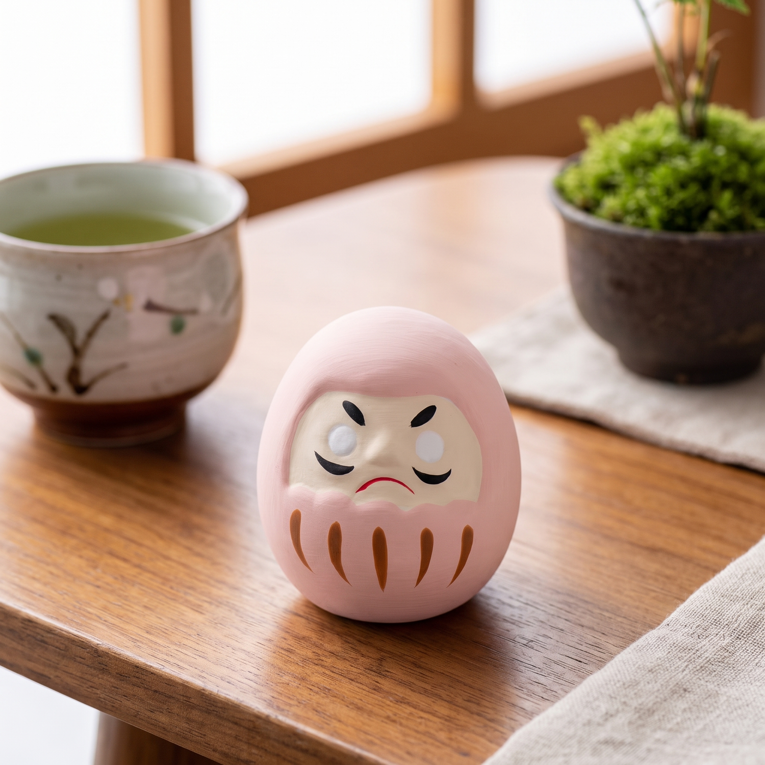 Japanese Pink Daruma Doll