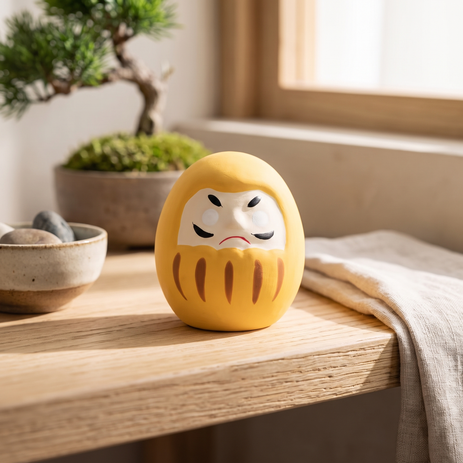Traditional Yellow Daruma