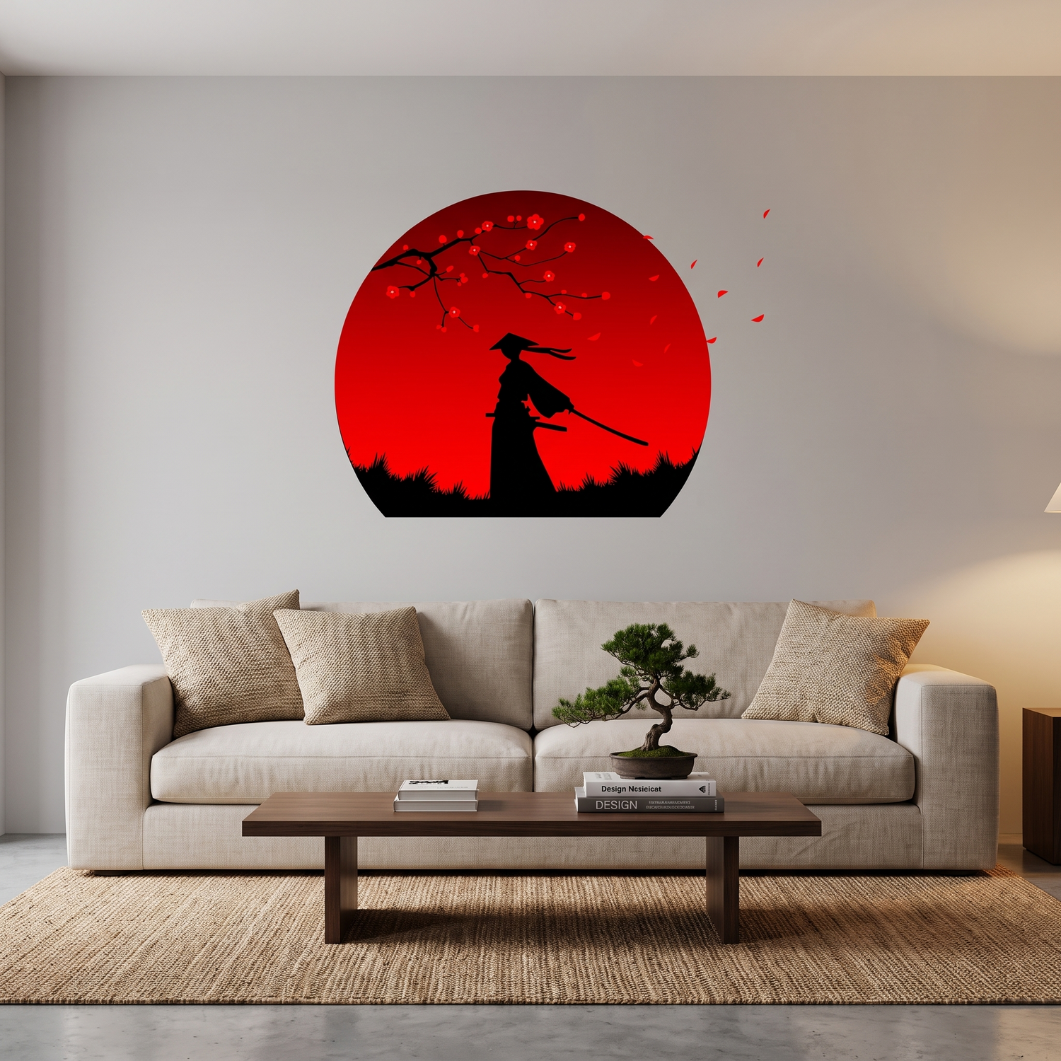 Japanese Samurai Mural Sticker