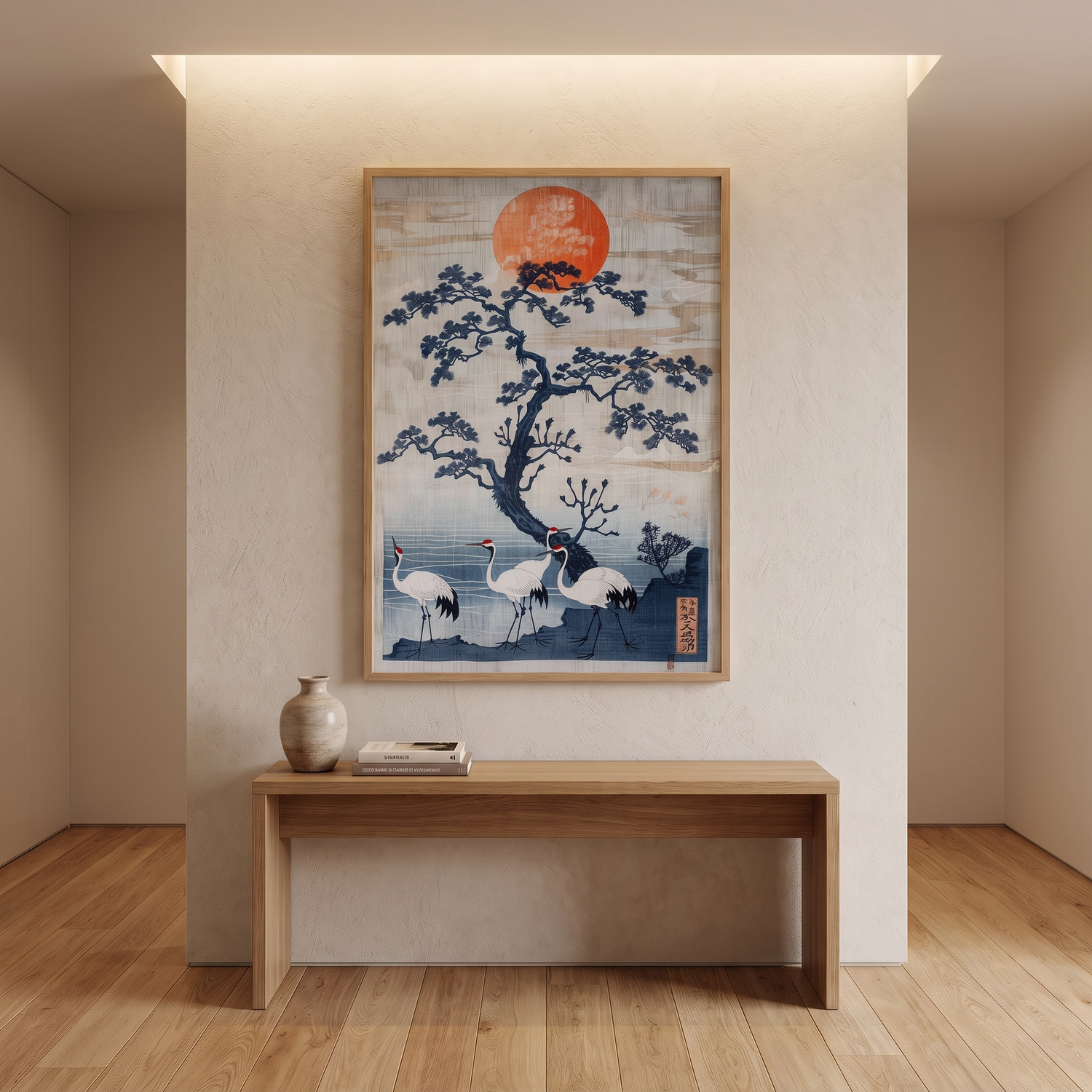 Japanese Crane Woodblock Prints