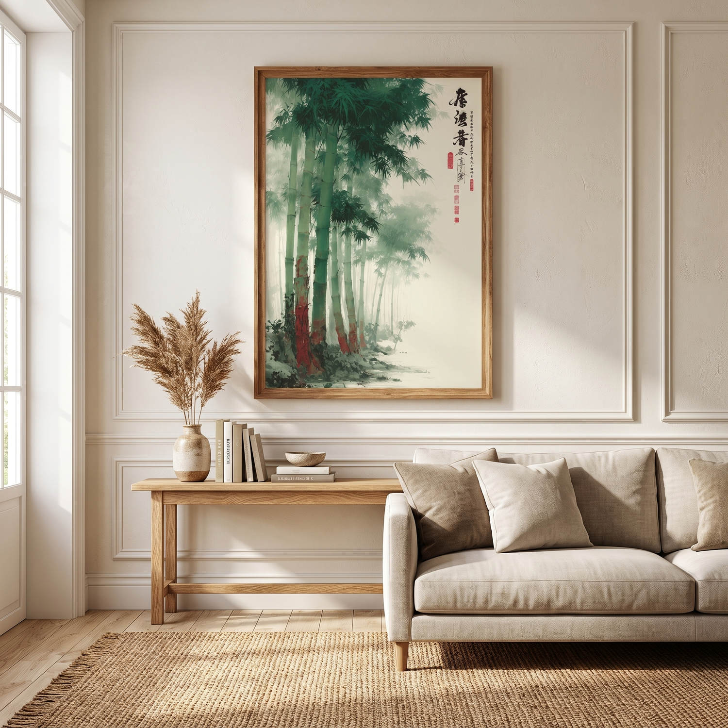 Japanese Bamboo Woodblock Print