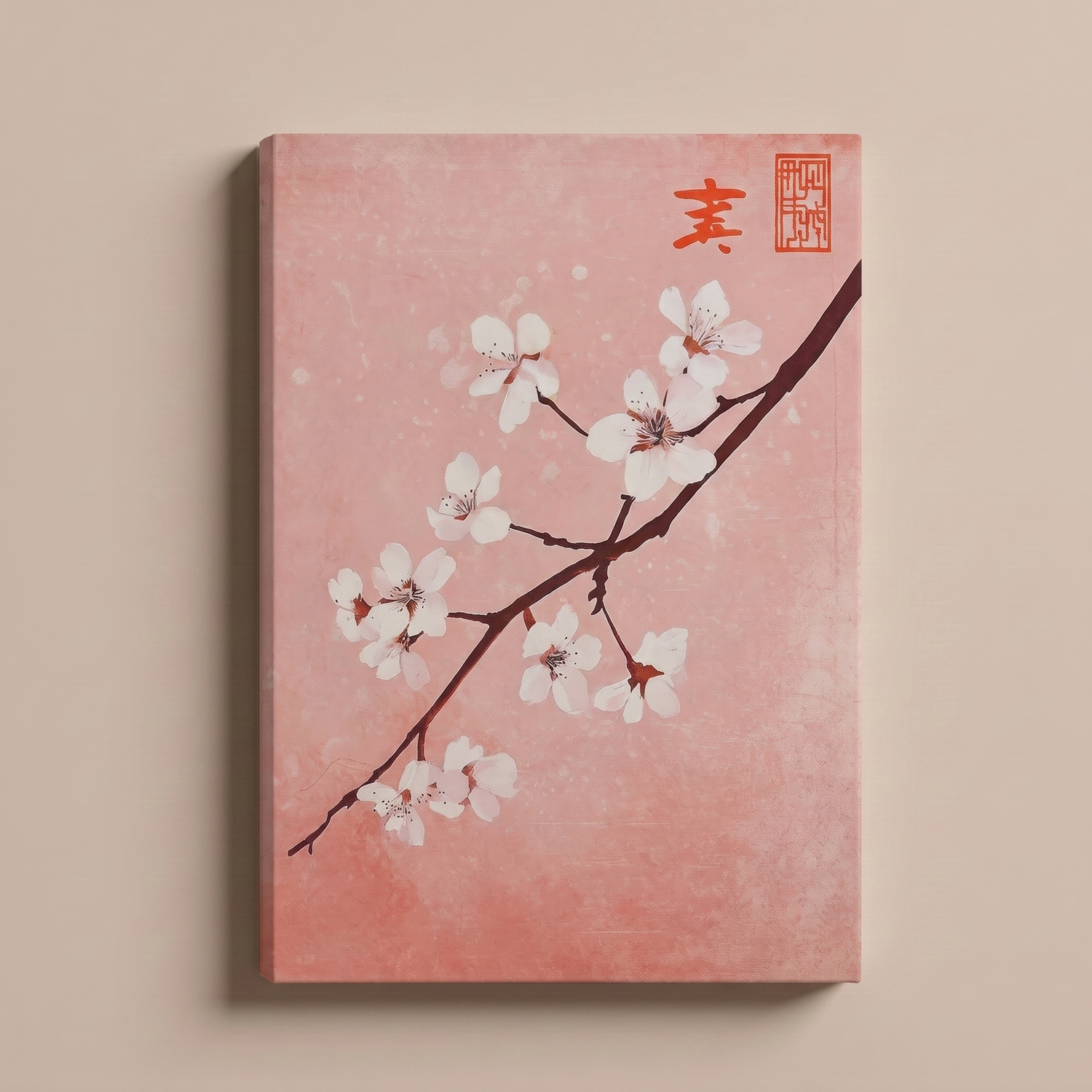 Cherry Blossom Woodblock Print