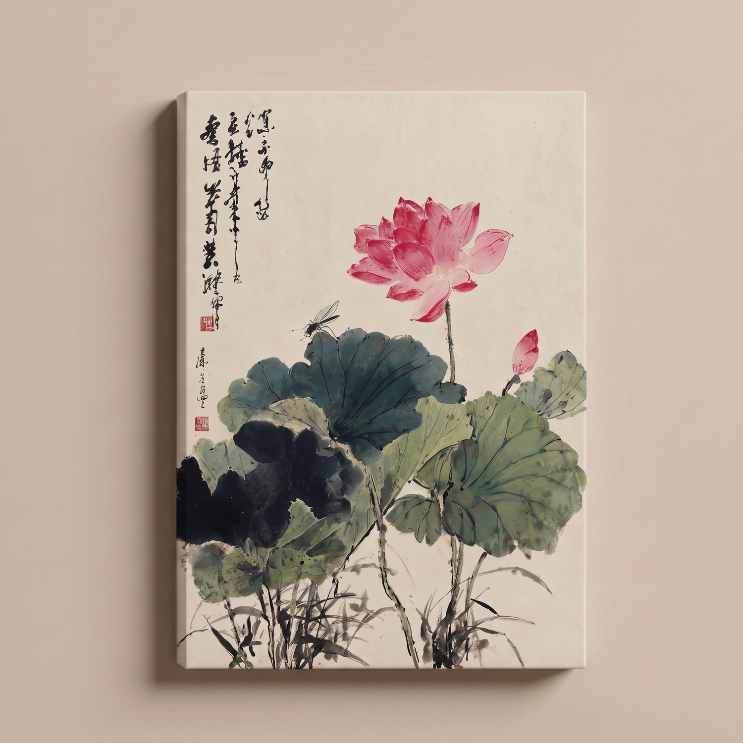Japanese Flower Woodblock Print