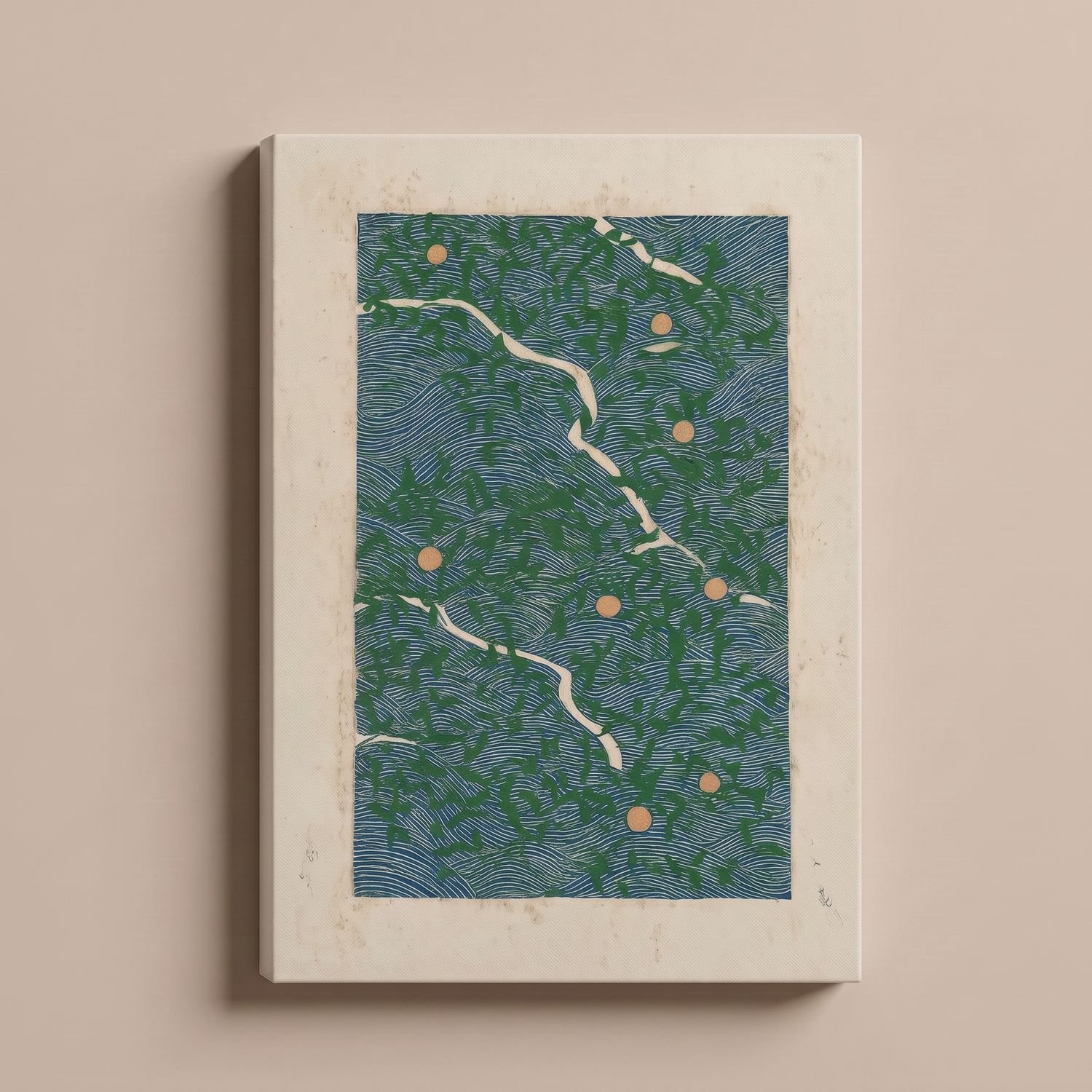 Vintage Ukiyo-e Woodblock Print