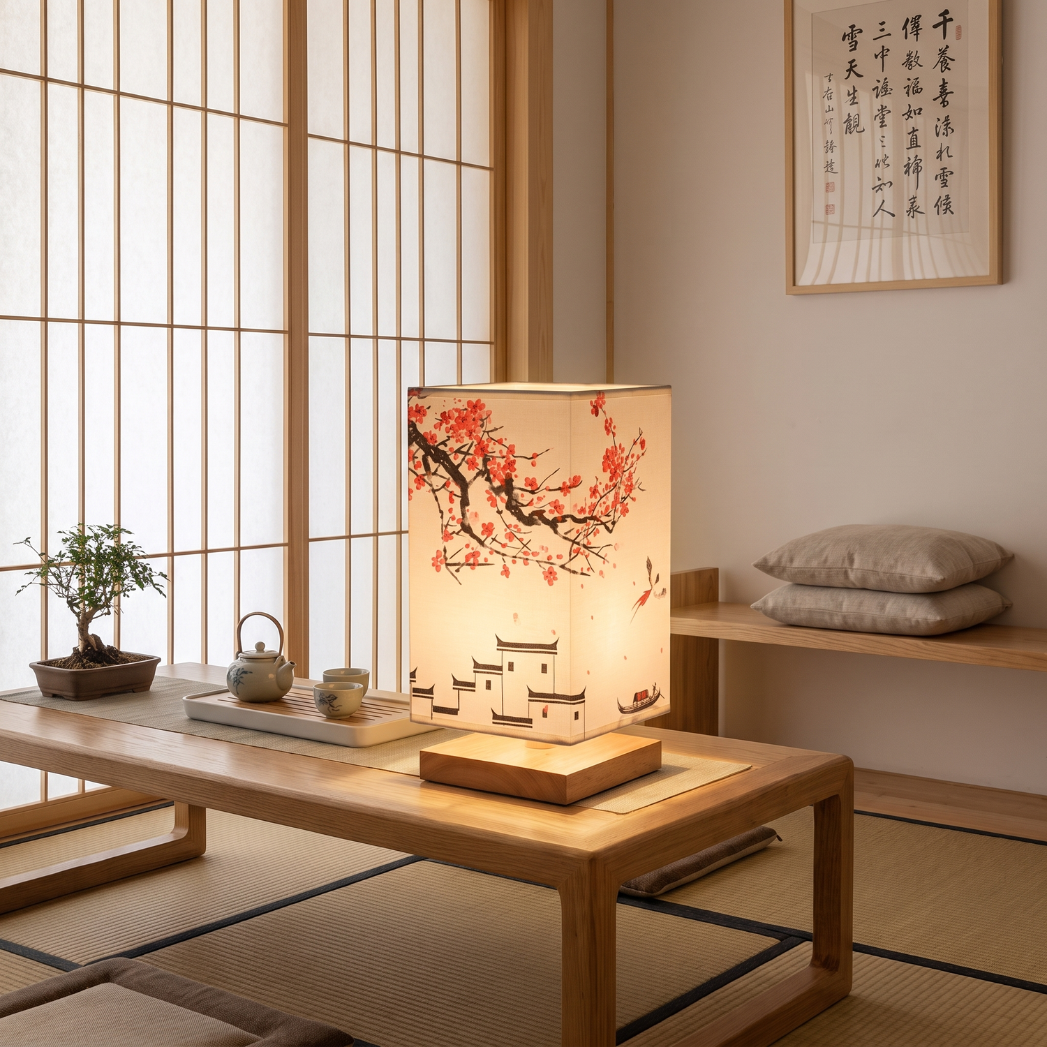 Cherry Blossom Japanese Lamp