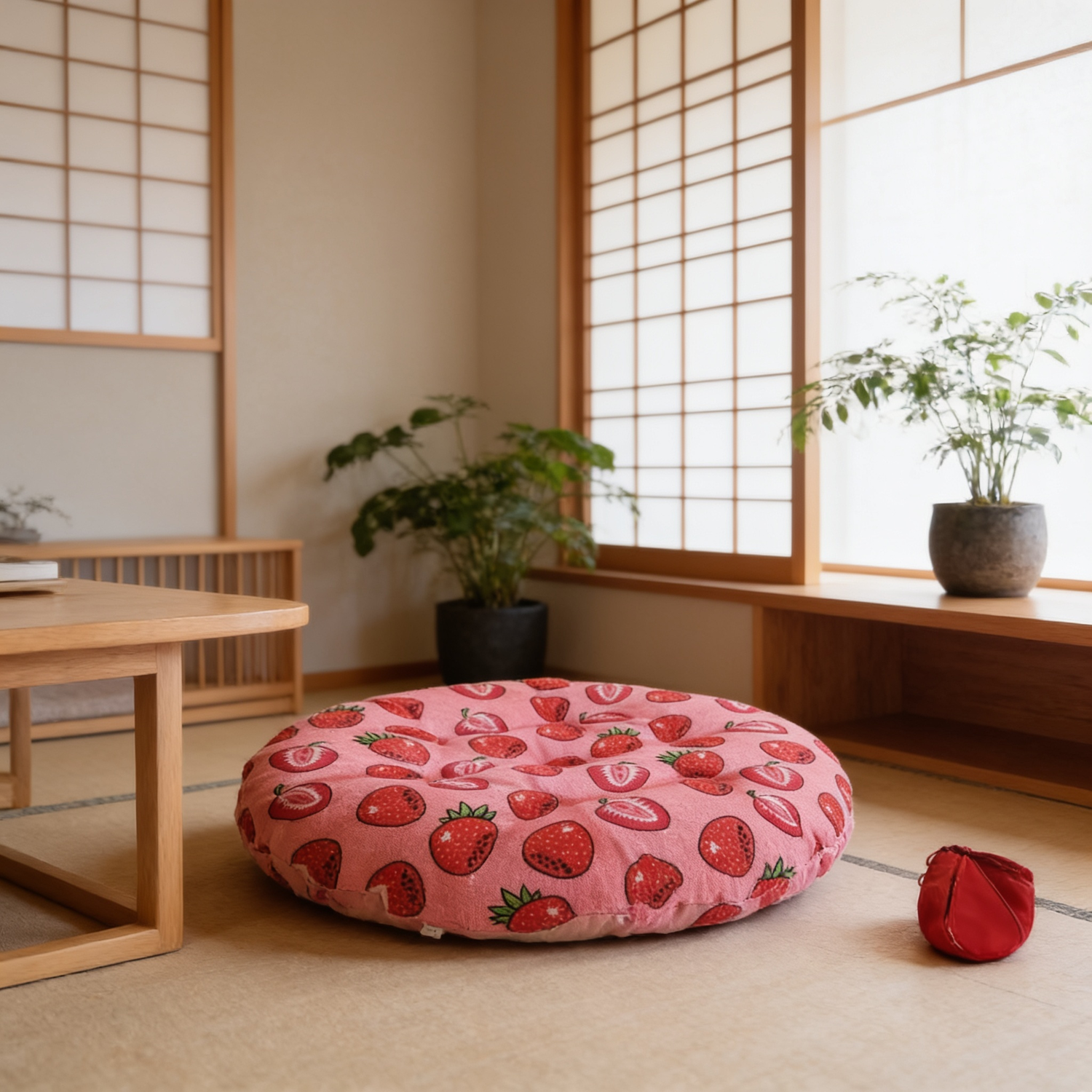 Japanese Strawberry Cushion