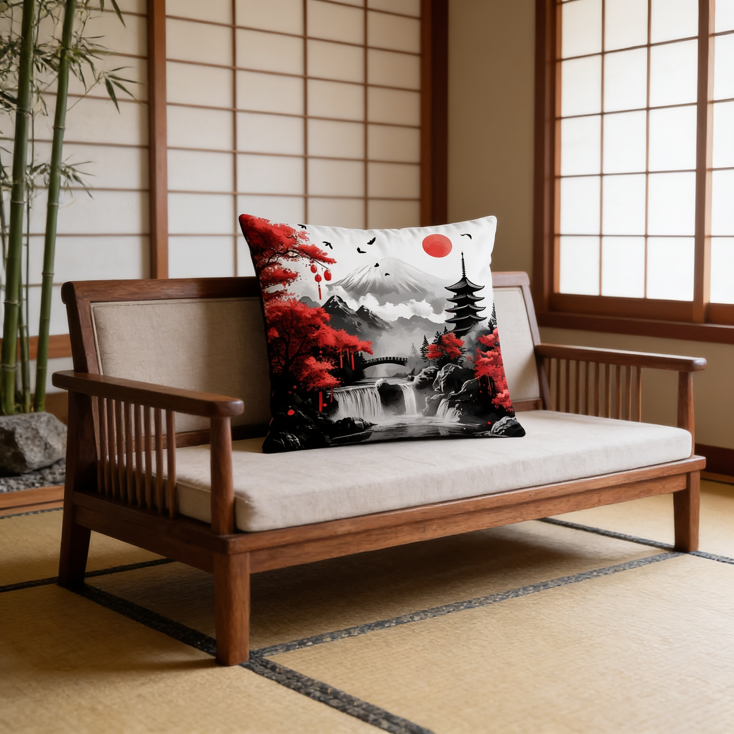 Mount Fuji Cushion Cover