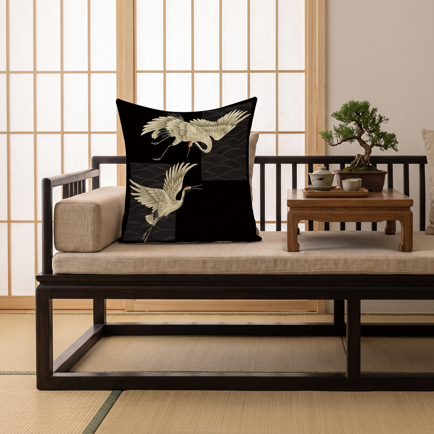 Decorative Japanese Cushion Cover