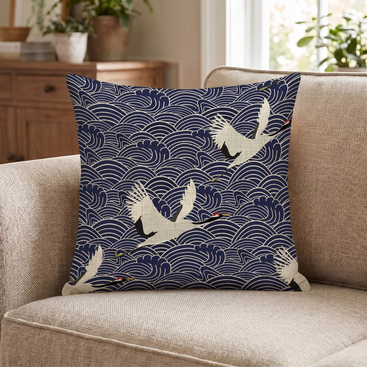 Japanese Decorative Pillows Case