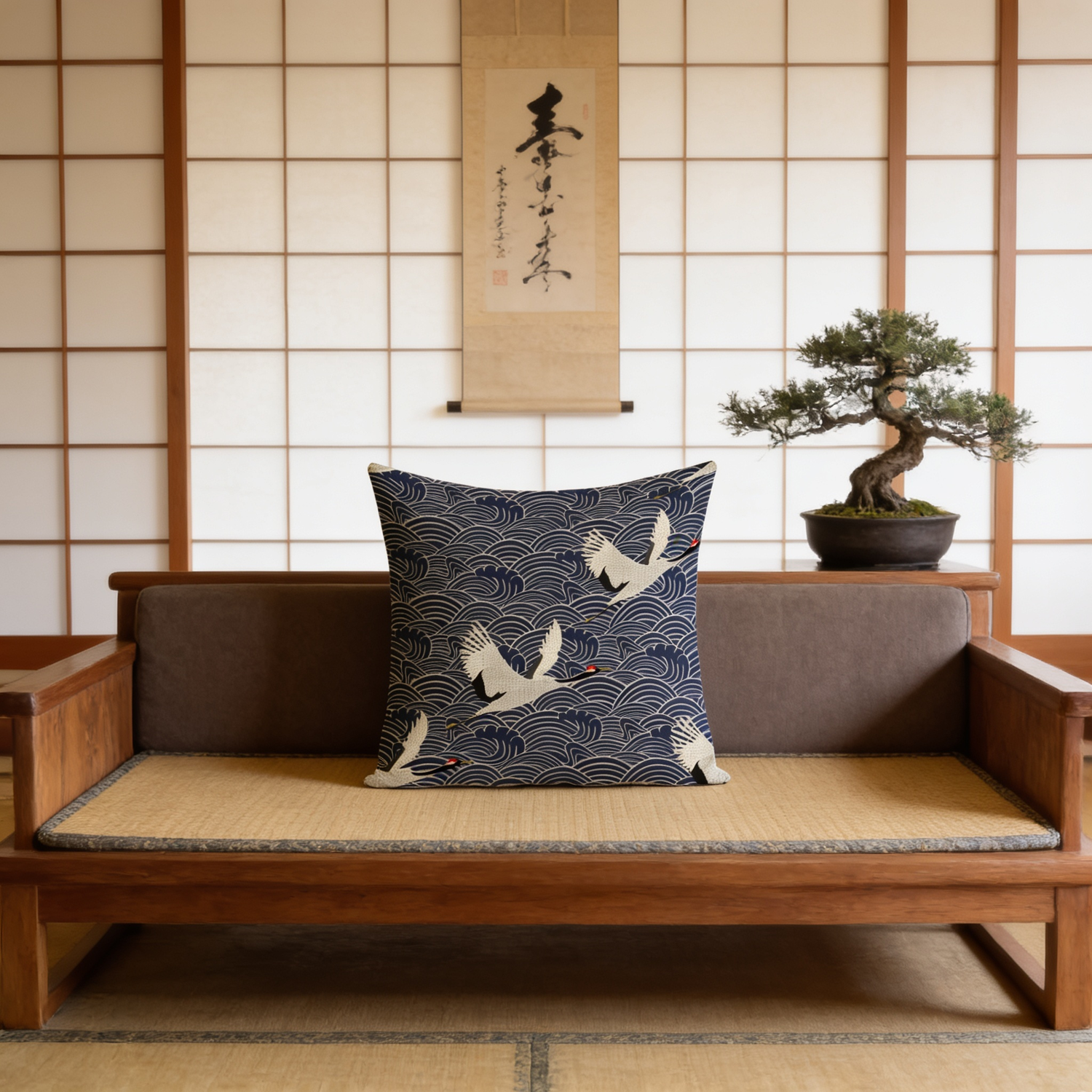 Japanese Decorative Pillows Case