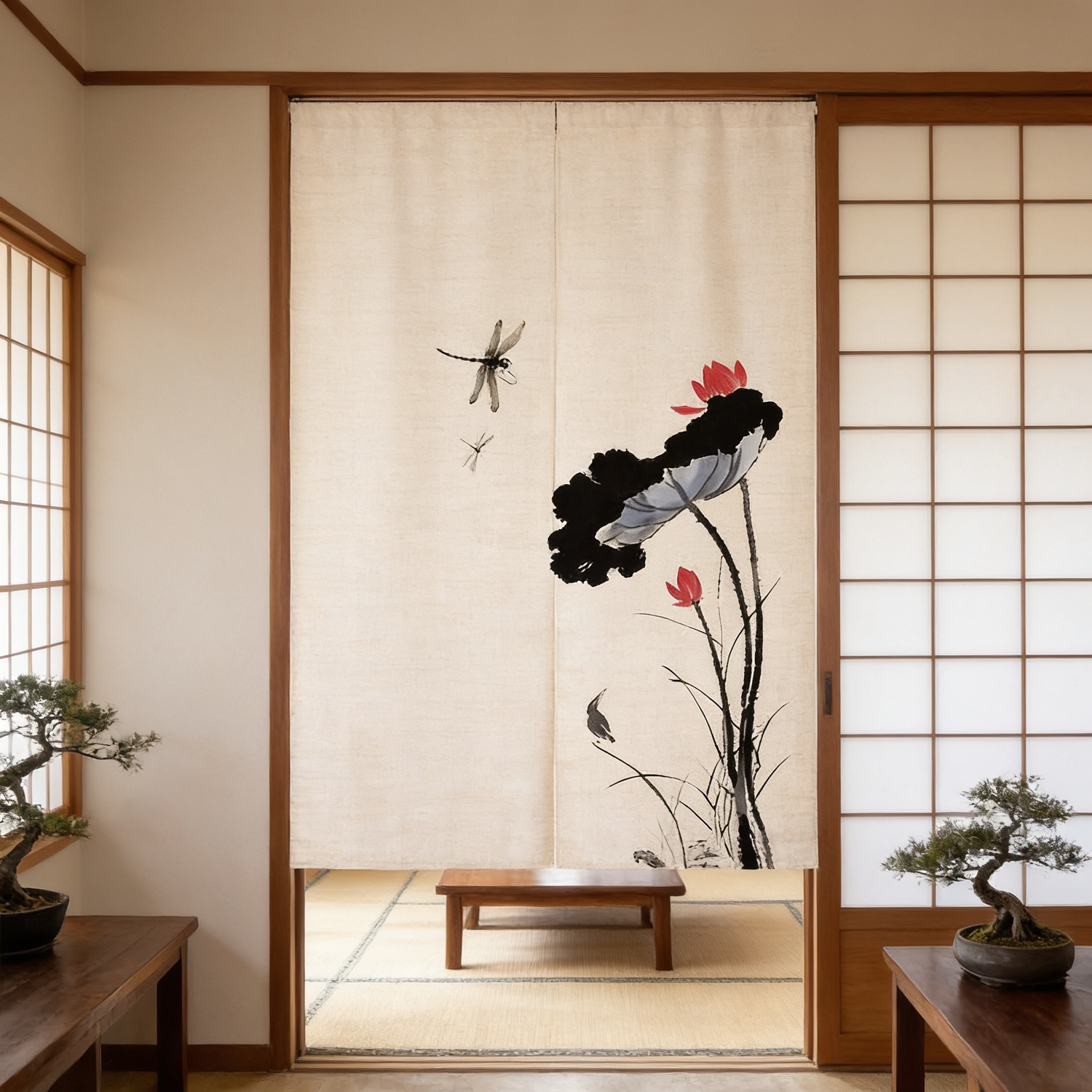 Chinese Zen Style Noren Curtain
