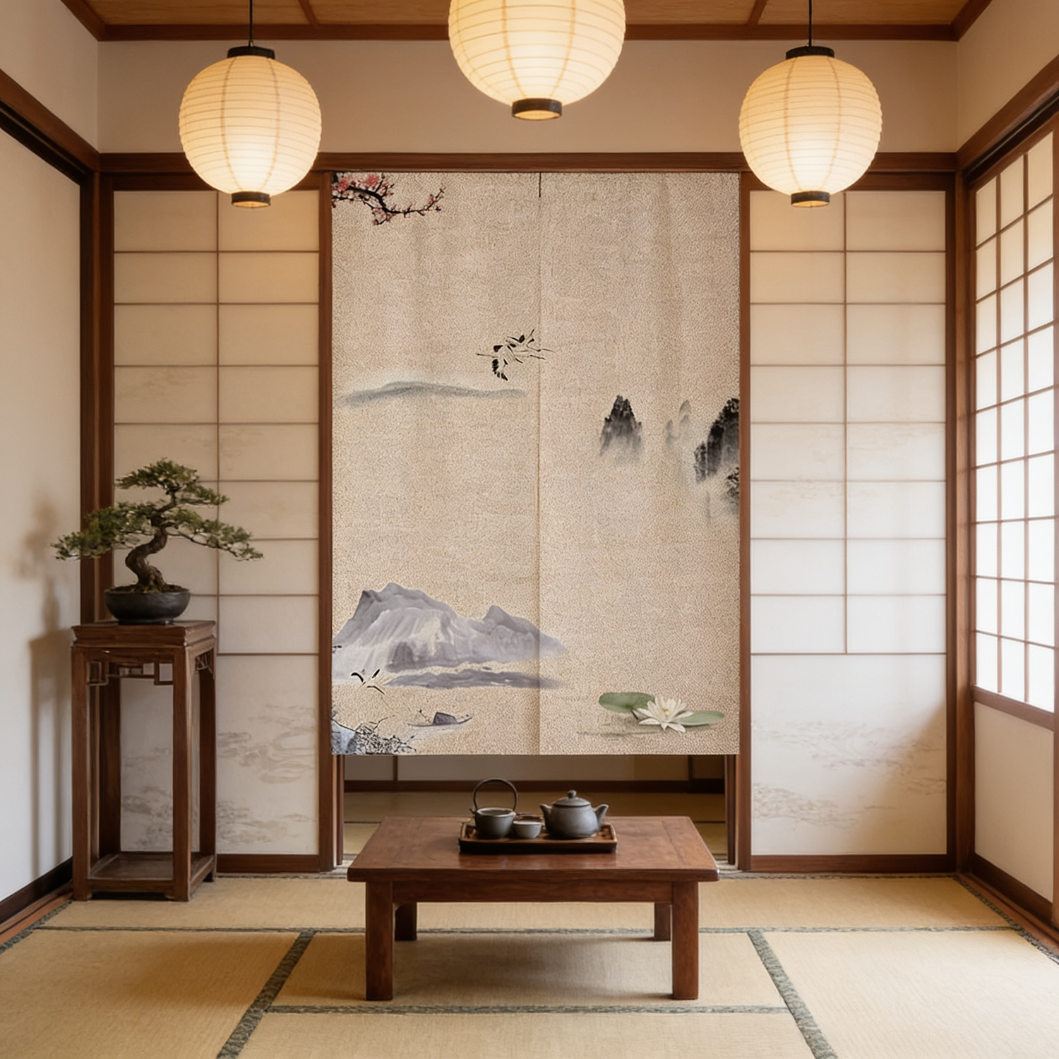 Landscape Noren Curtain