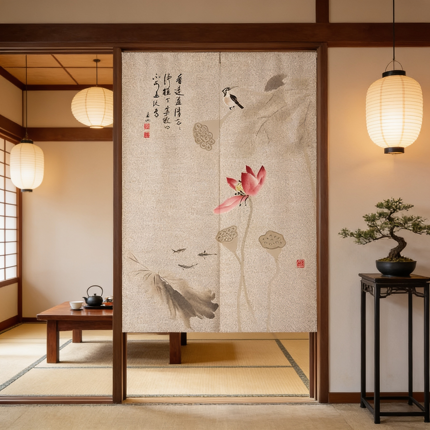 Chinese Style Noren Curtain